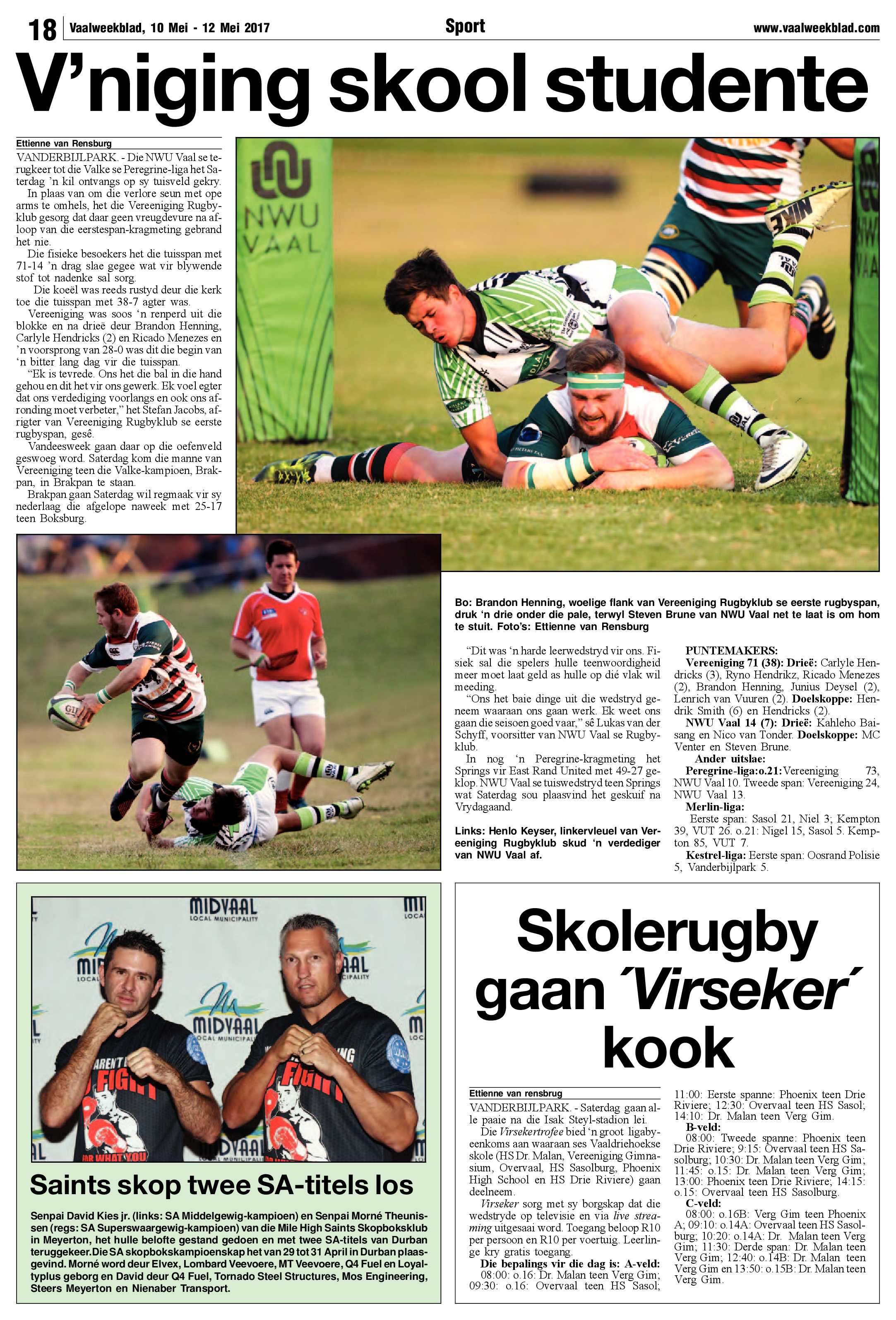 Vaalweekblad 10 – 12 Mei 2017 page 18