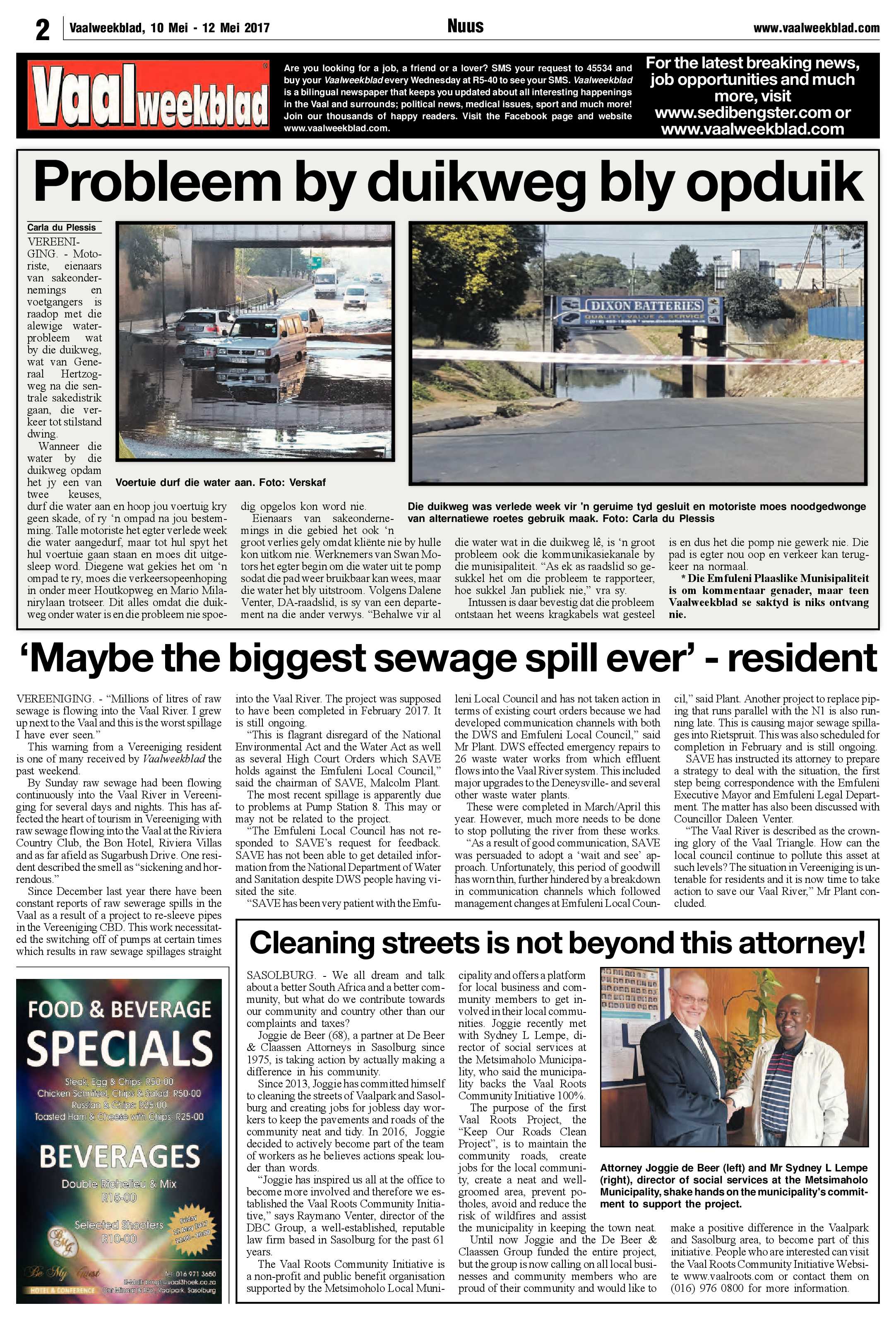 Vaalweekblad 10 – 12 Mei 2017 page 2