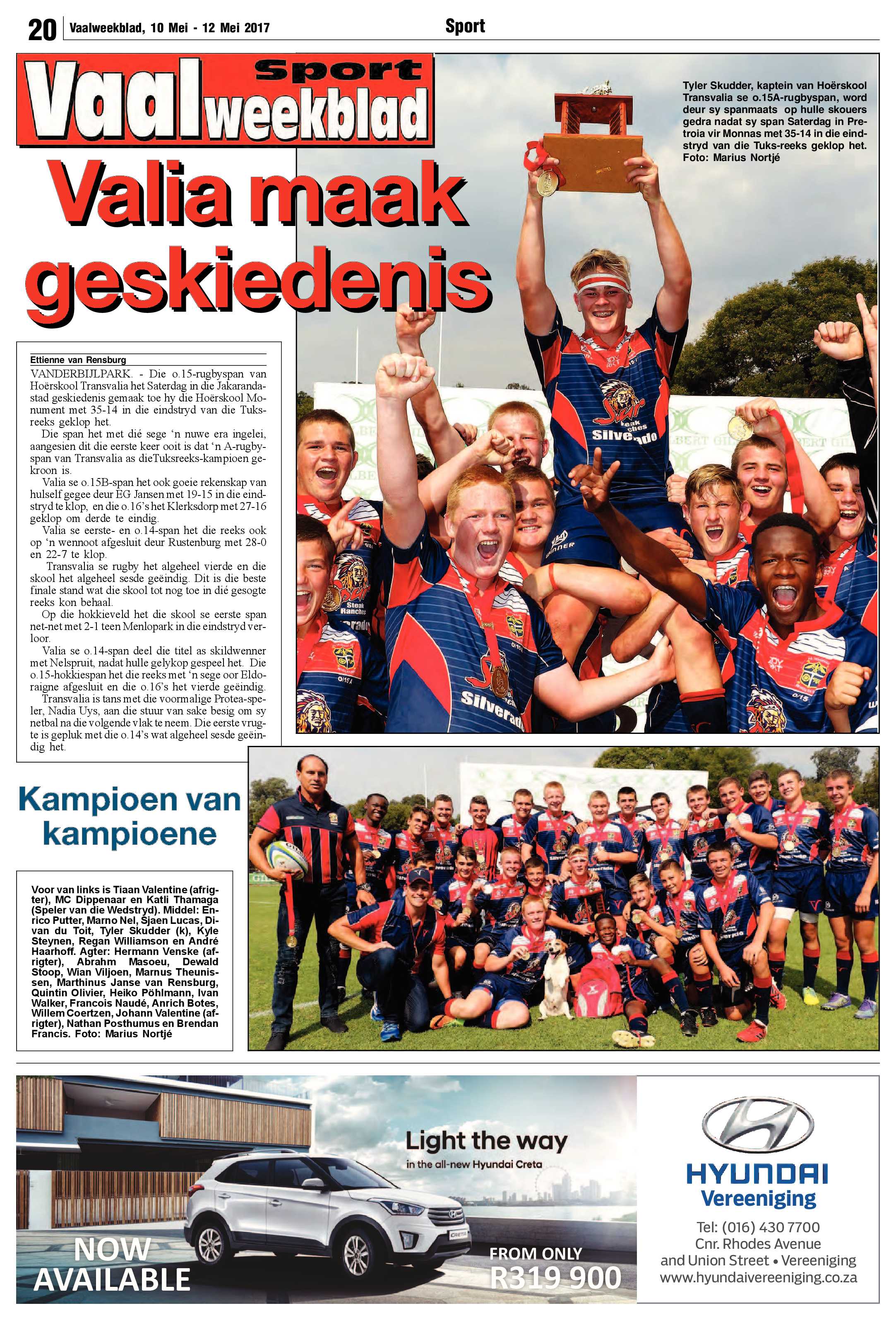 Vaalweekblad 10 – 12 Mei 2017 page 20