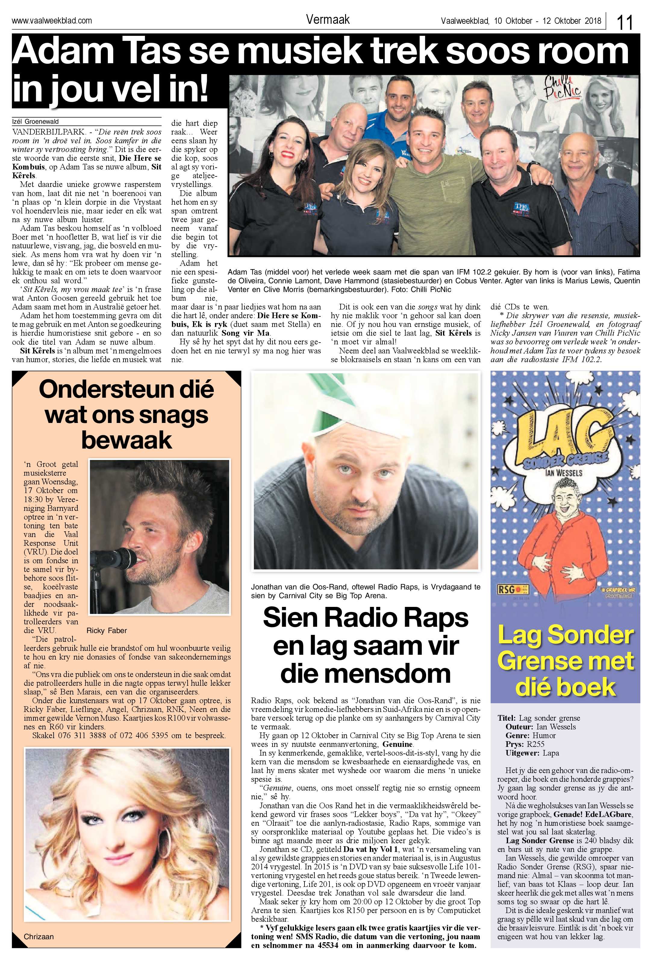 Vaalweekblad 10 – 12  Oktober 2018 page 11