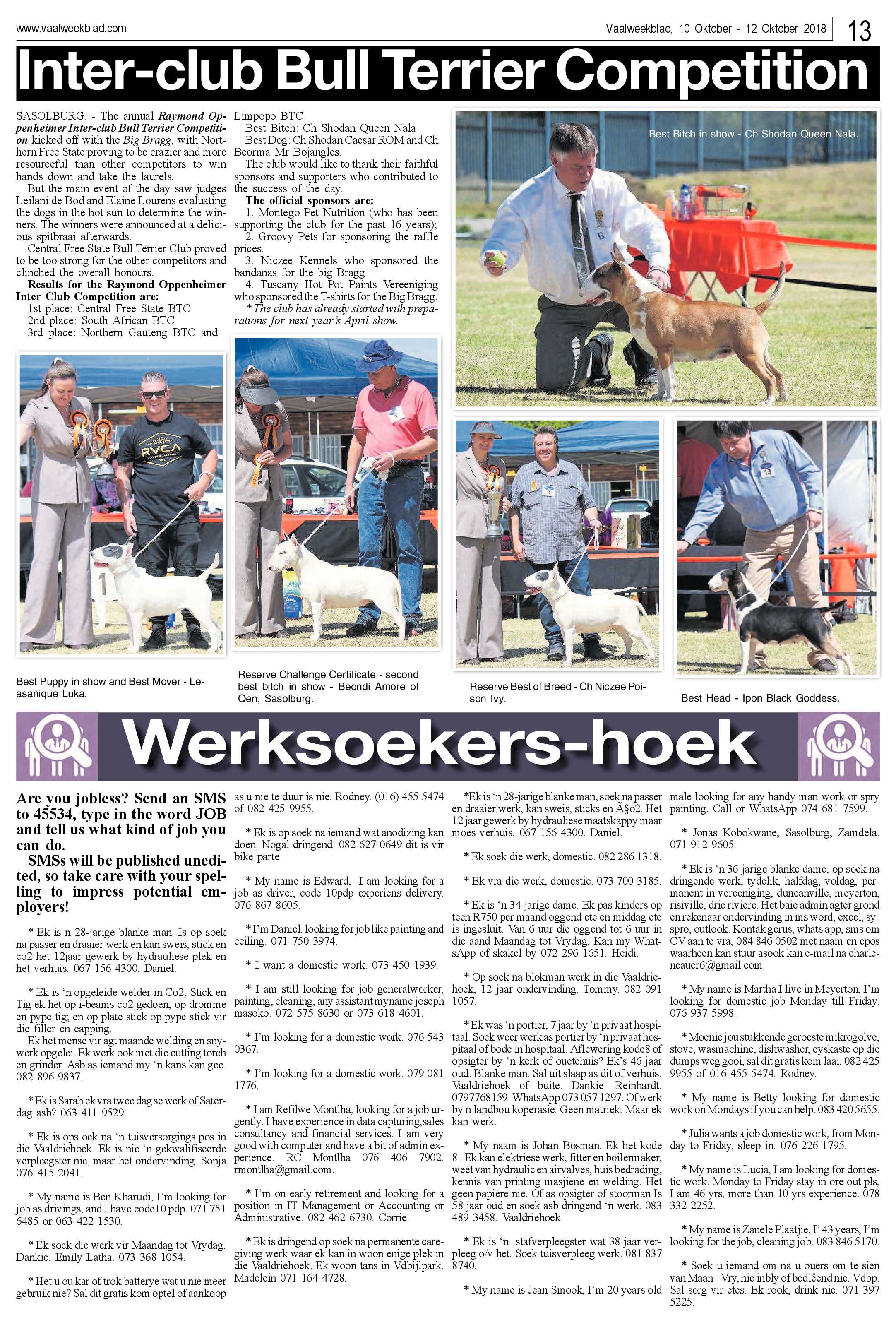 Vaalweekblad 10 – 12  Oktober 2018 page 13
