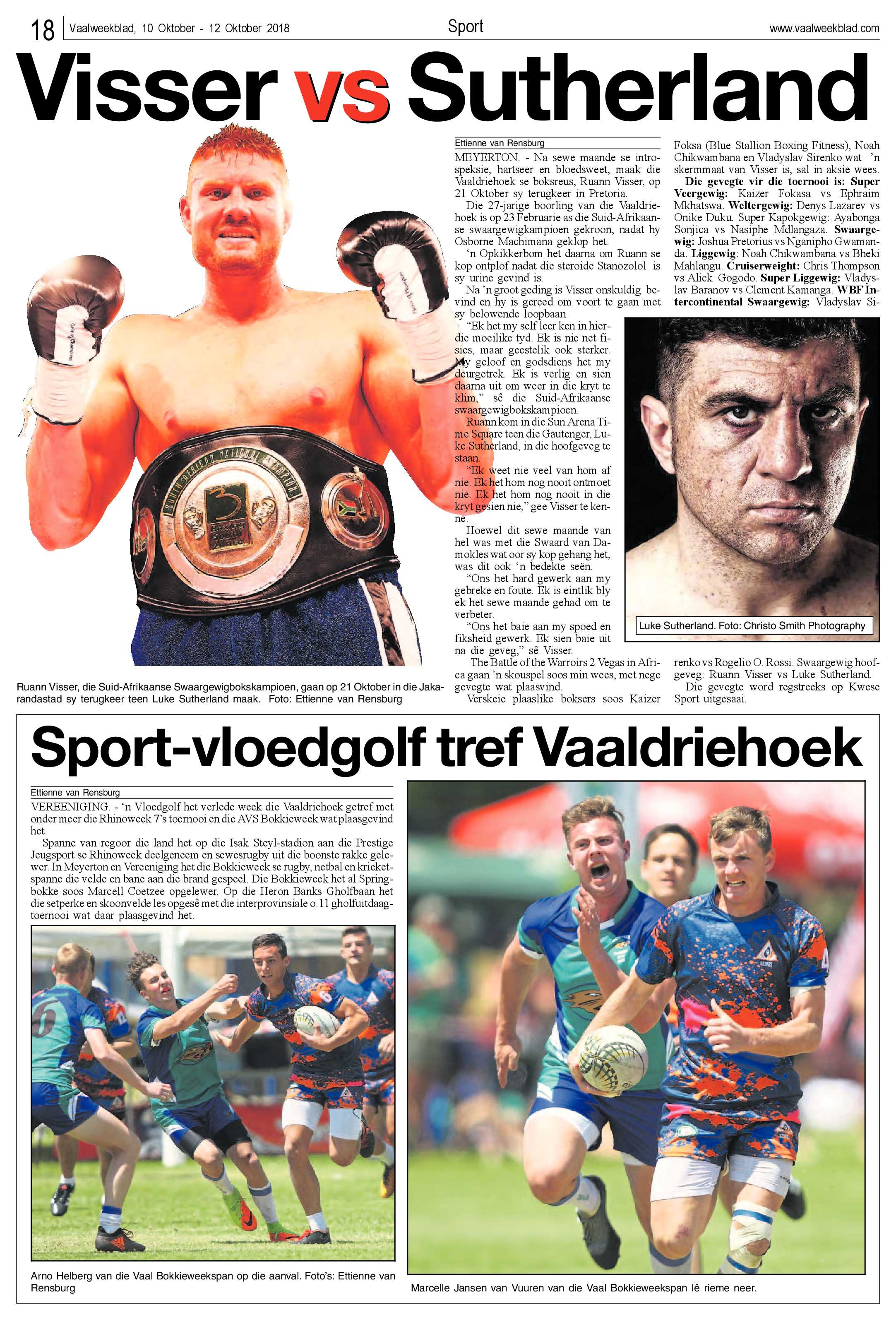 Vaalweekblad 10 – 12  Oktober 2018 page 18