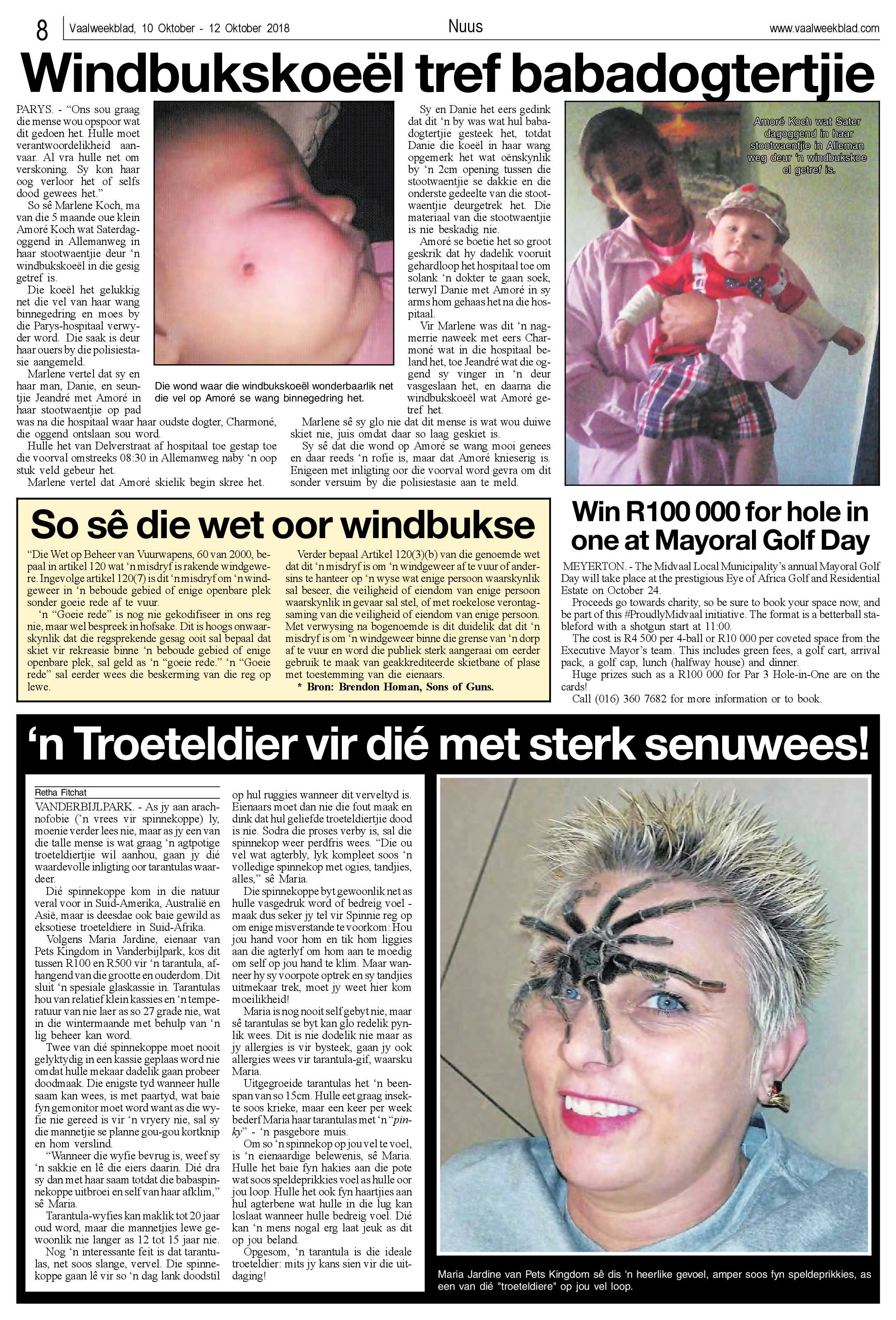 Vaalweekblad 10 – 12  Oktober 2018 page 8