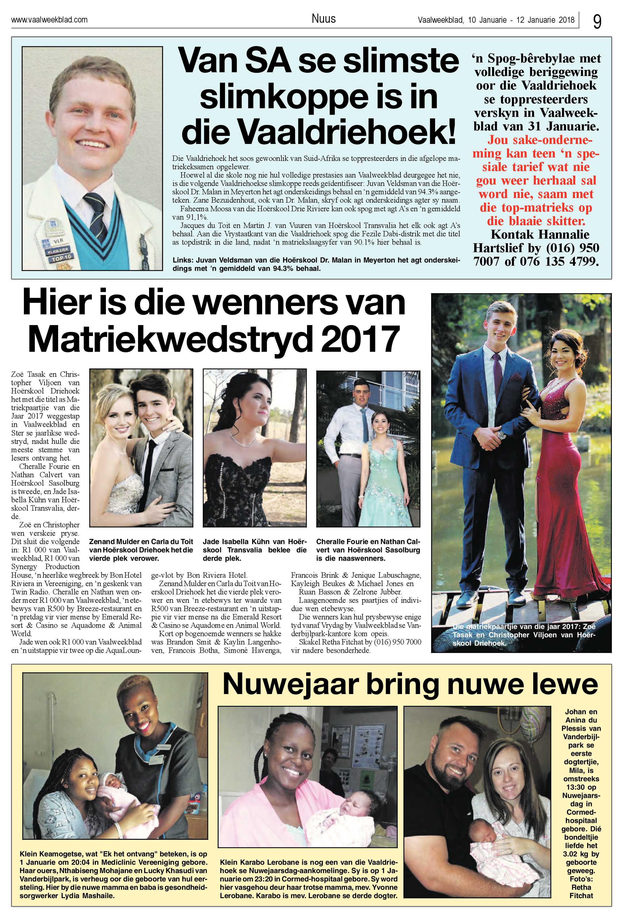 Vaalweekblad 10 – 15 Januarie 2018 page 9