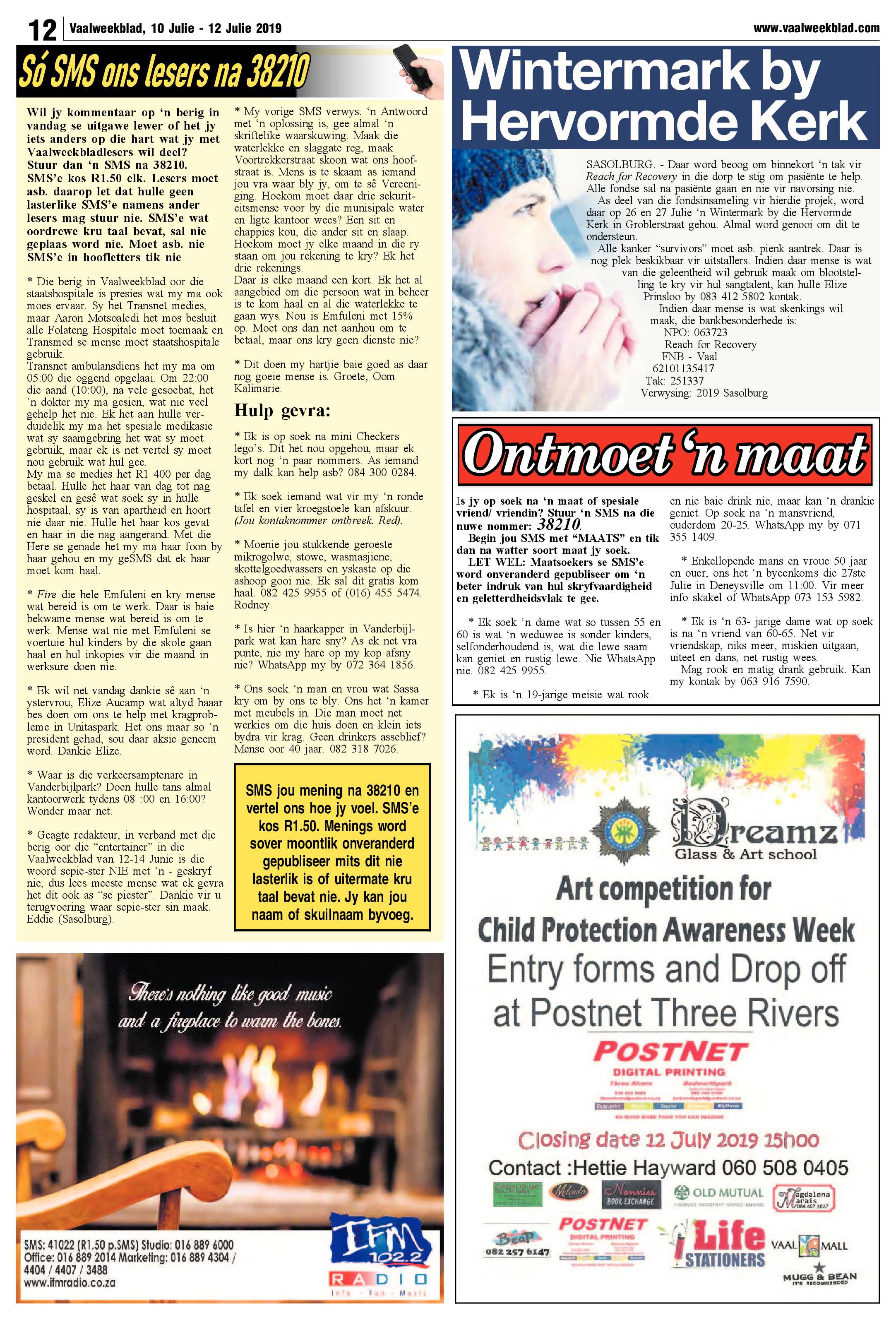 Vaalweekblad 10 – 15 Julie 2019 page 12