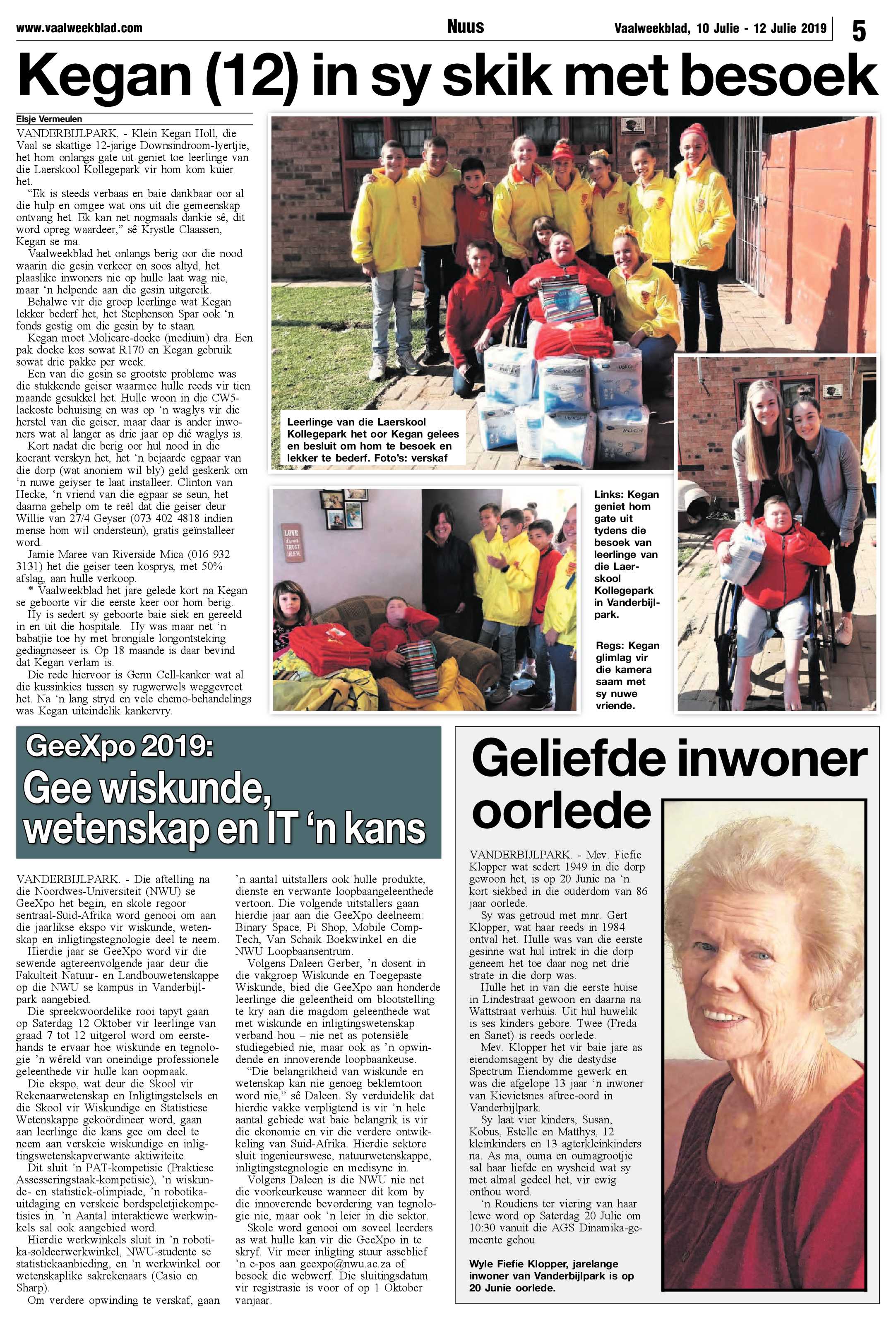 Vaalweekblad 10 – 15 Julie 2019 page 5