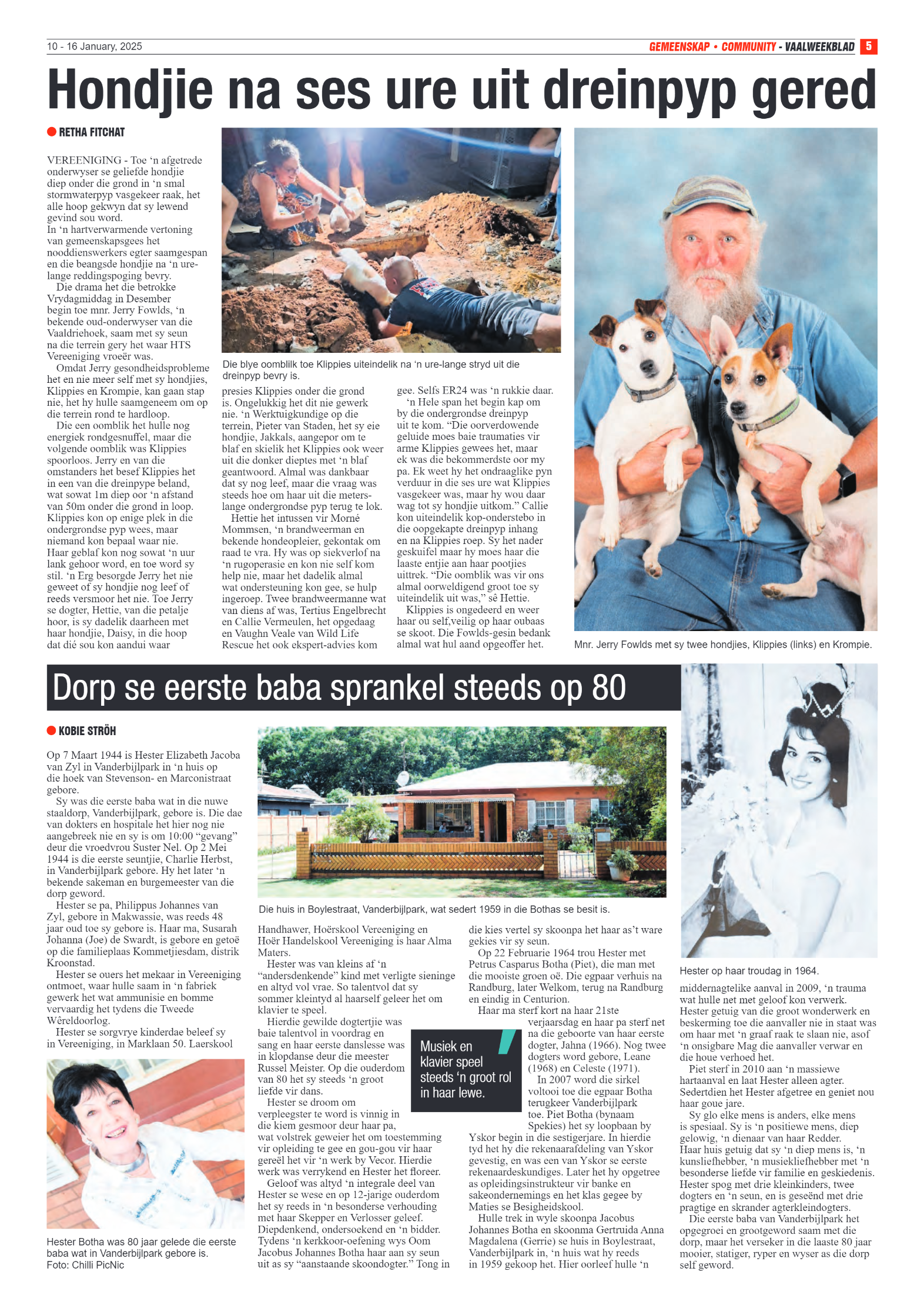 Vaalweekblad 10 – 16 January, 2025 page 5