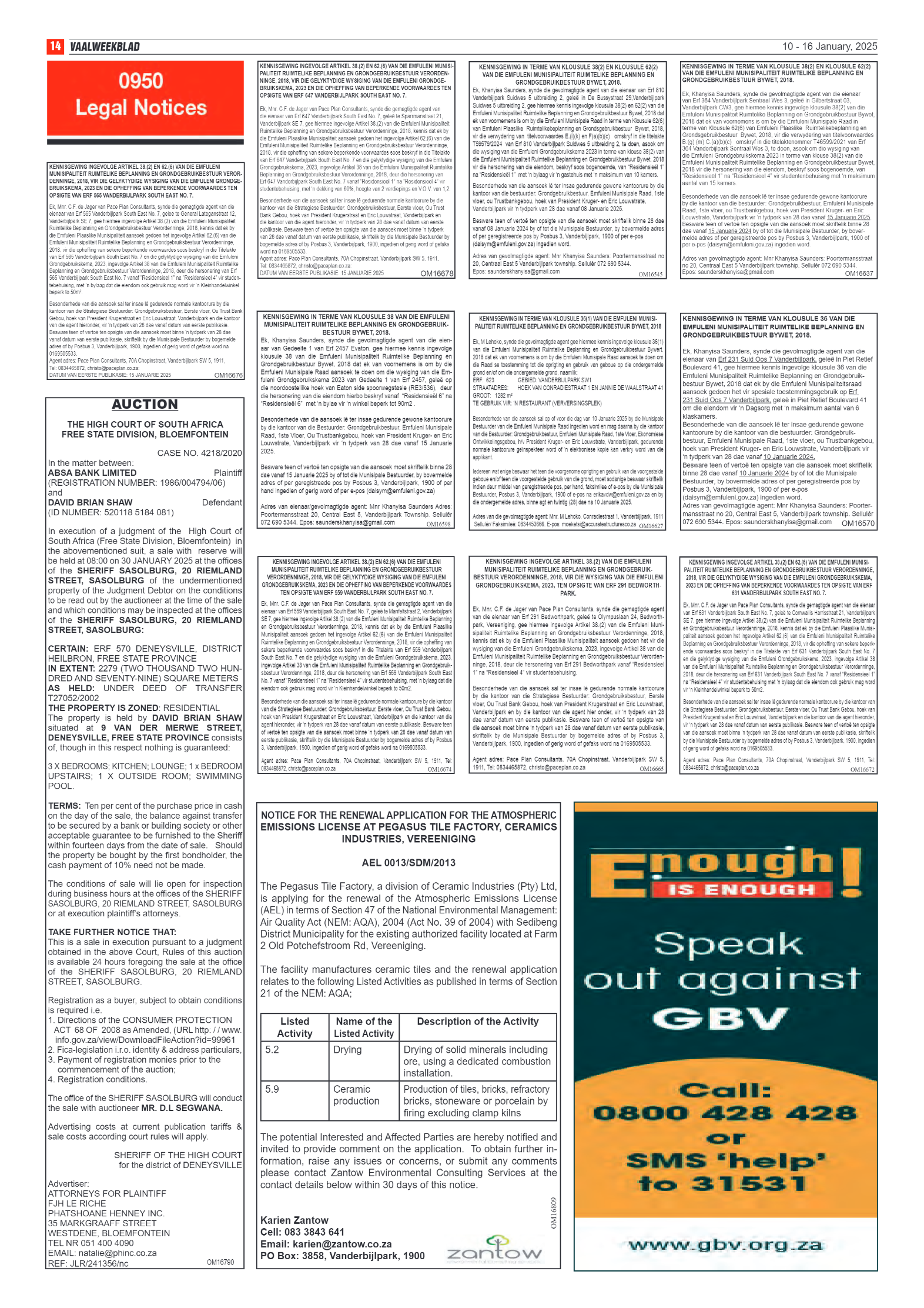 Vaalweekblad 10 – 16 January, 2025 page 8