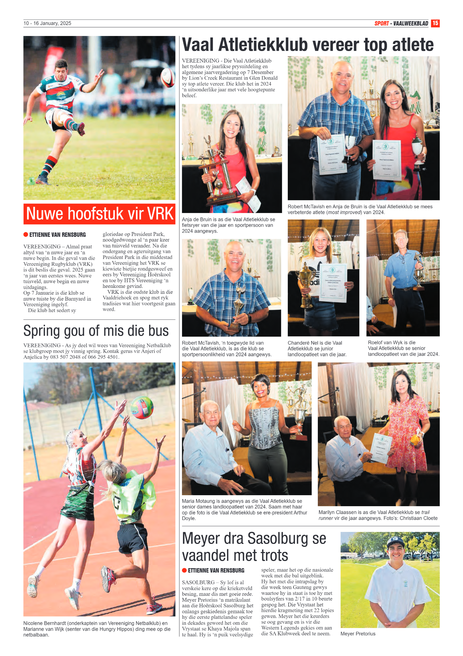 Vaalweekblad 10 – 16 January, 2025 page 9