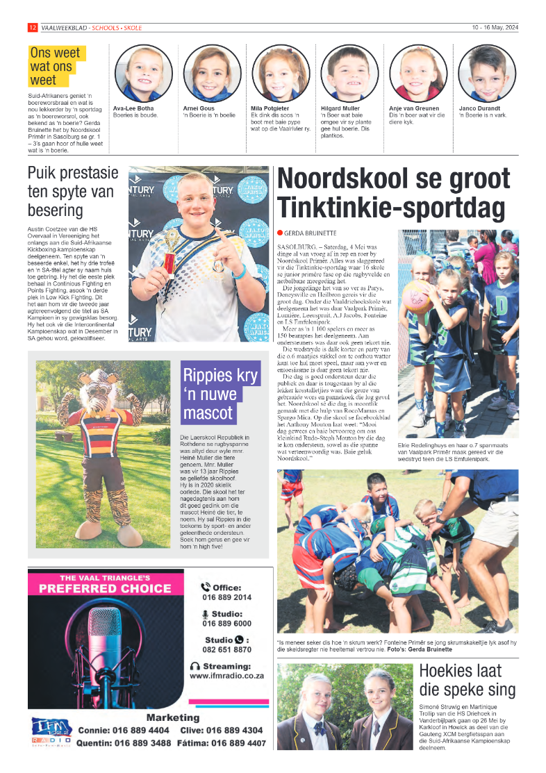 Vaalweekblad – 10 – 16 May, 2024 page 12