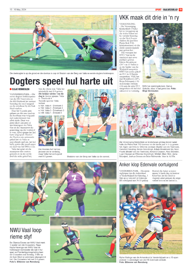 Vaalweekblad – 10 – 16 May, 2024 page 15