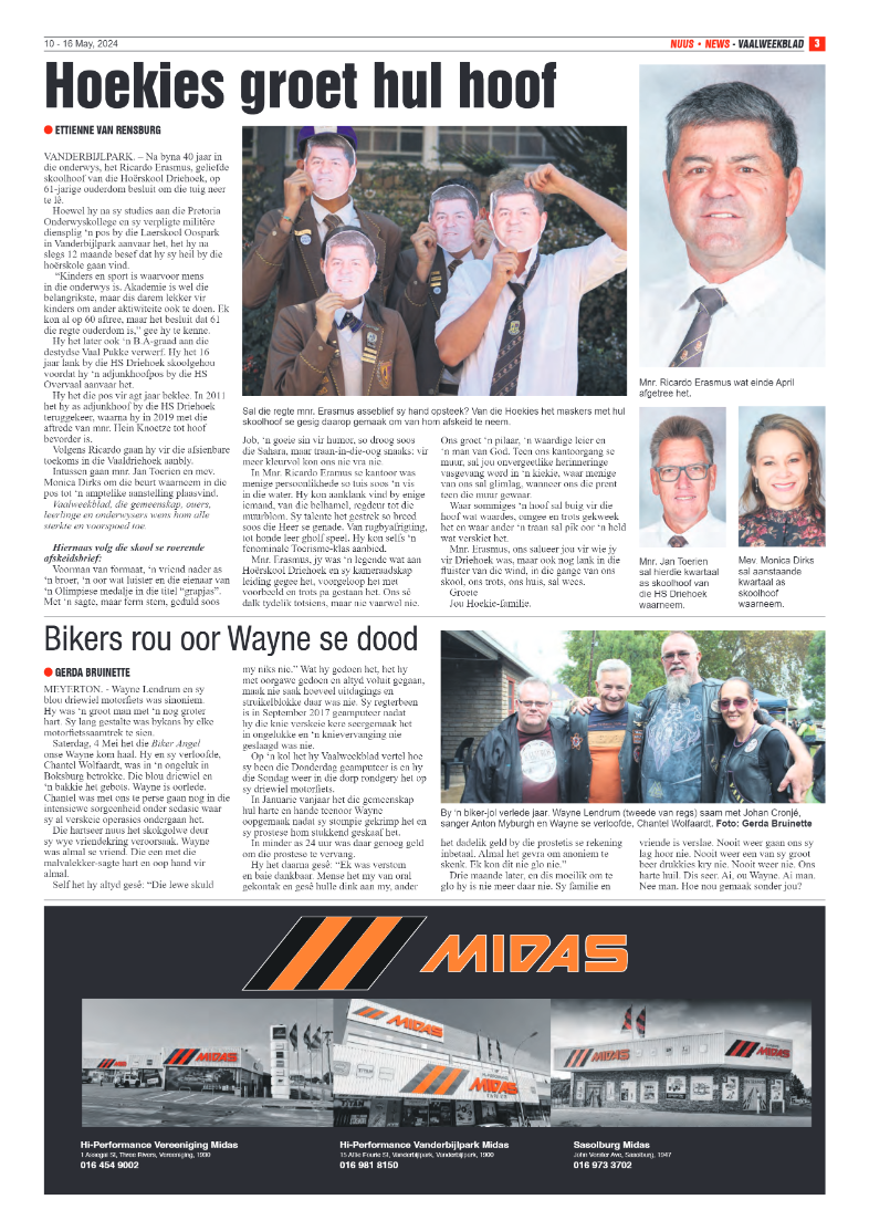 Vaalweekblad – 10 – 16 May, 2024 page 3