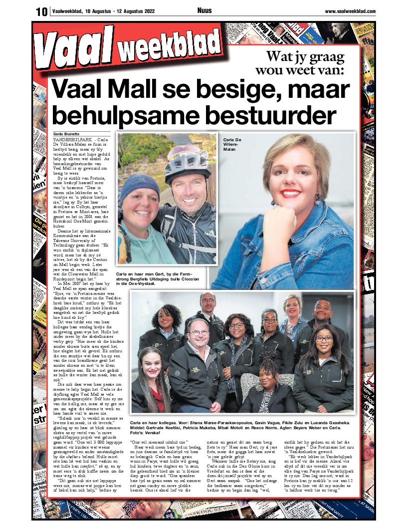Vaalweekblad, 10 Augustus – 12 Augustus 2022 page 12