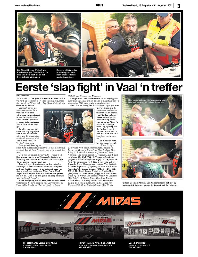 Vaalweekblad, 10 Augustus – 12 Augustus 2022 page 3