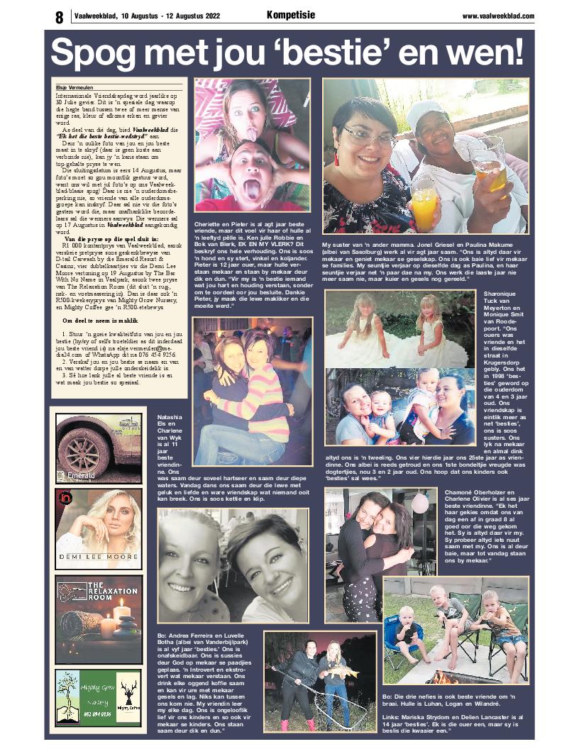 Vaalweekblad, 10 Augustus – 12 Augustus 2022 page 8
