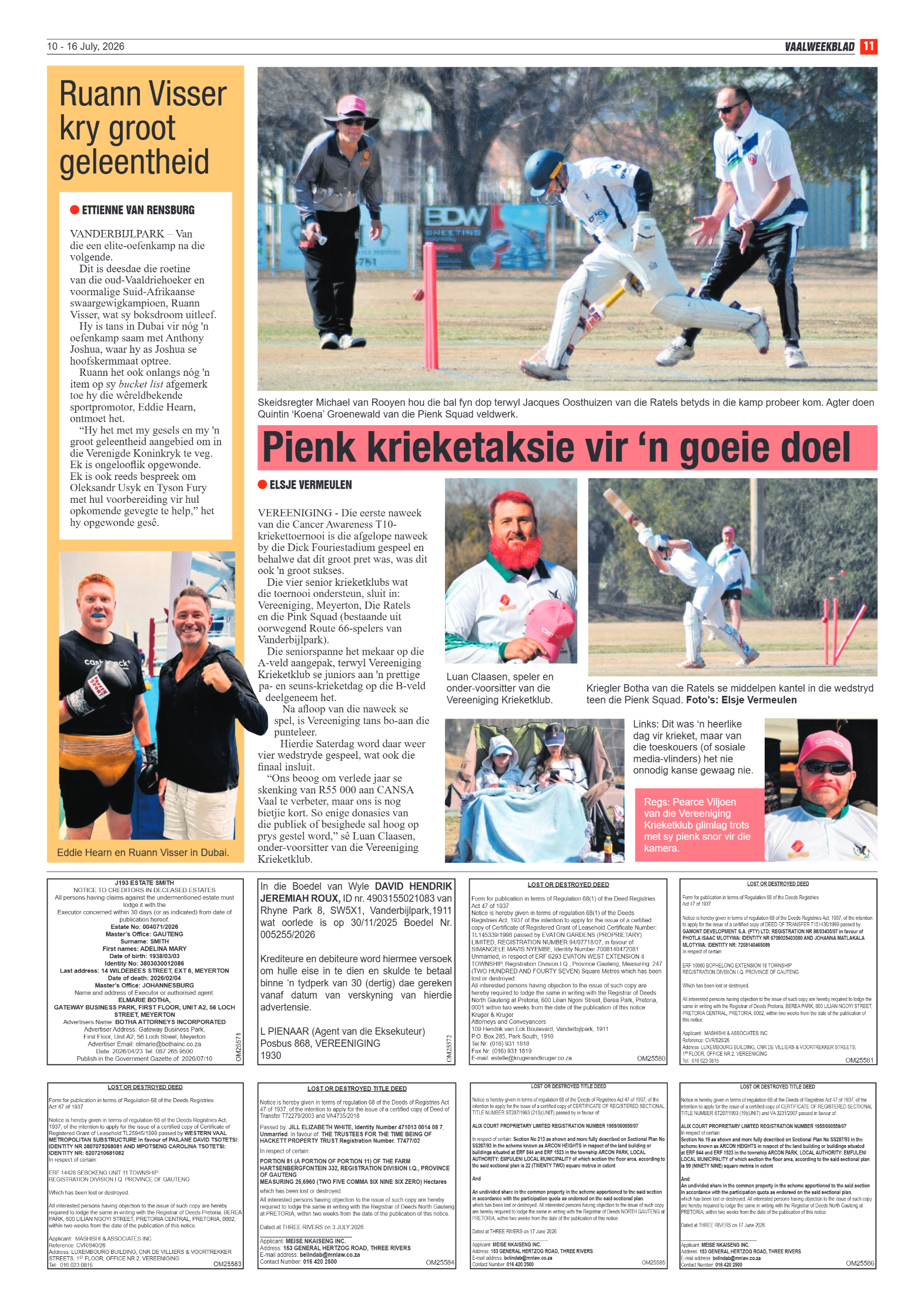 Vaalweekblad – 10 Julie 2026 page 11