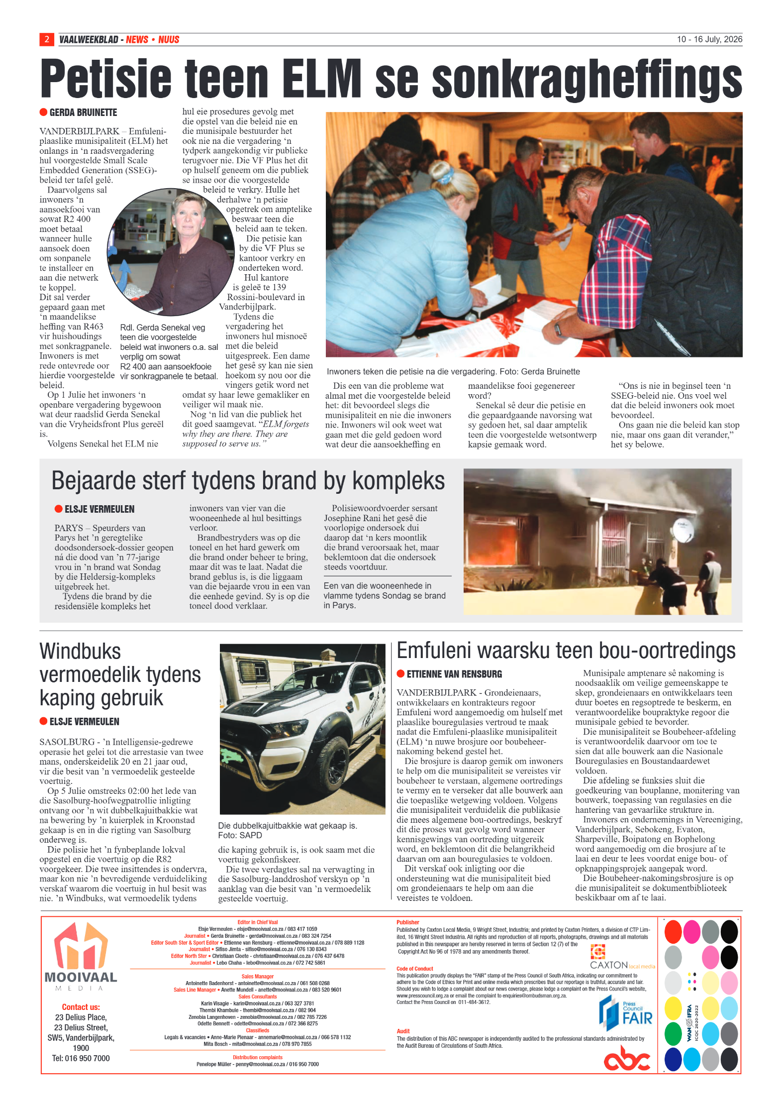 Vaalweekblad – 10 Julie 2026 page 2