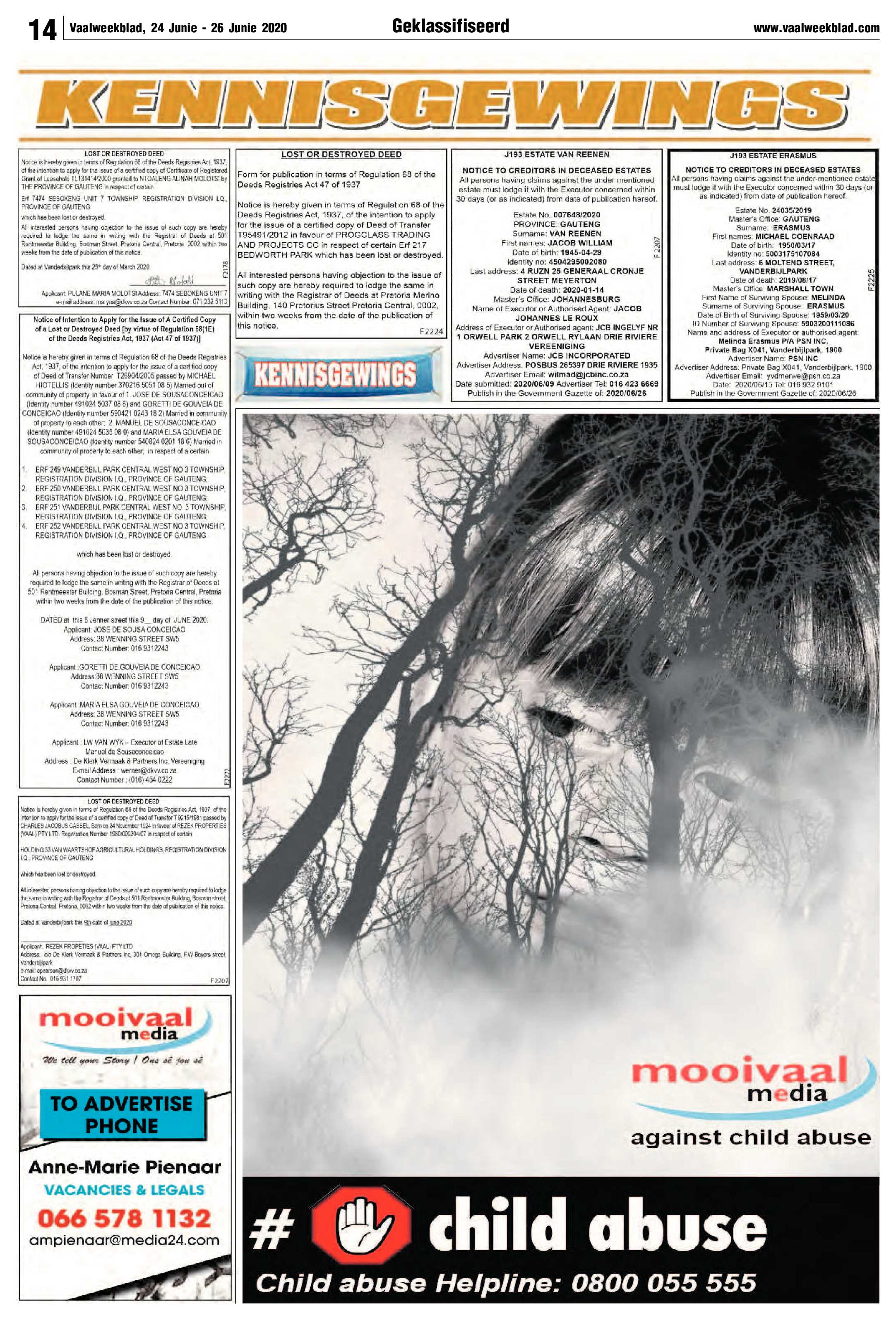 Vaalweekblad 24 Junie – 26 Junie 2020 page 14