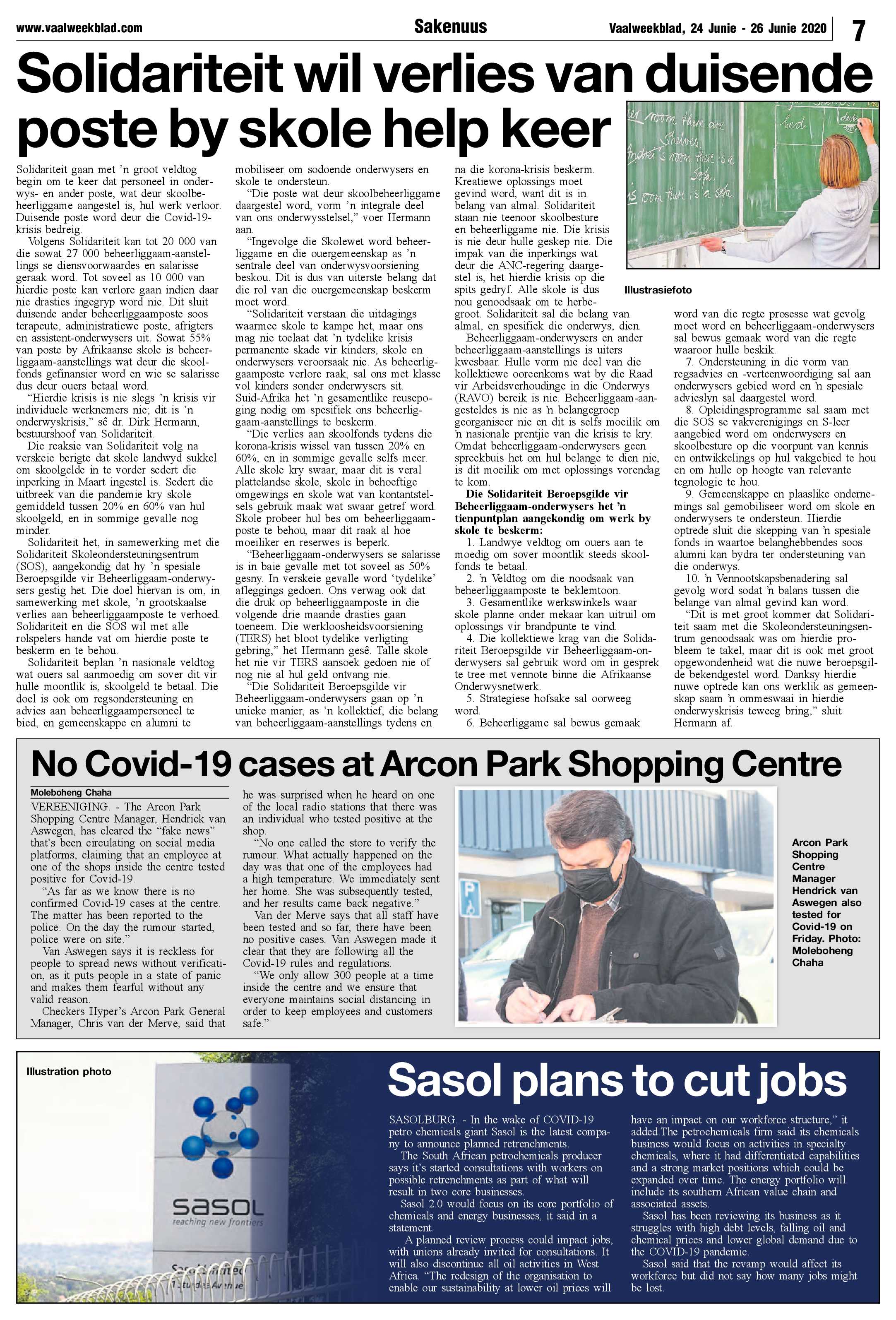 Vaalweekblad 24 Junie – 26 Junie 2020 page 7