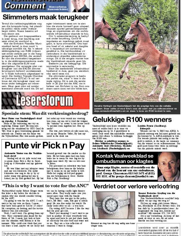 Vaalweekblad 10 November – 12 November 2021 page 6