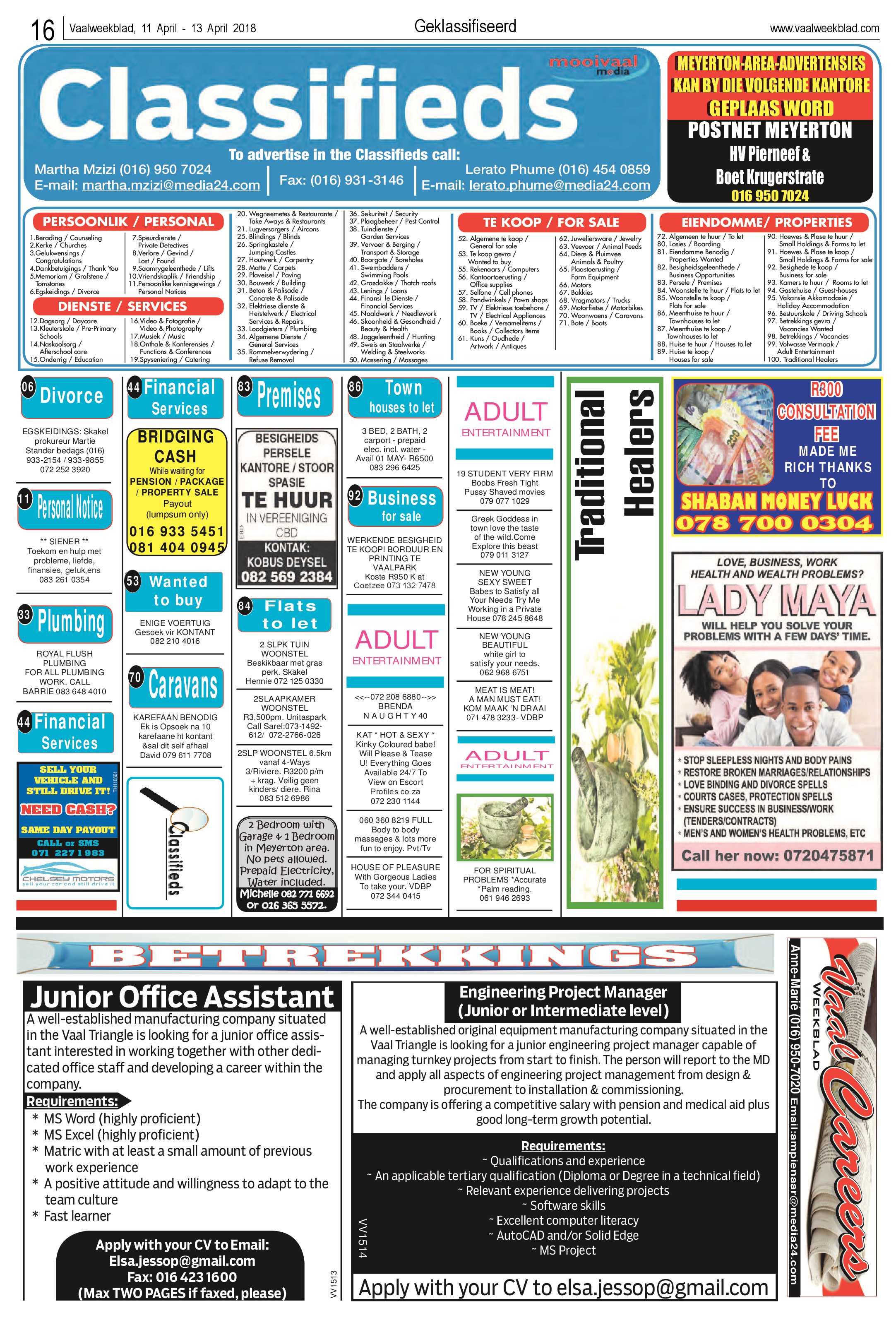 Vaalweekblad 11 – 13 April 2018 page 16