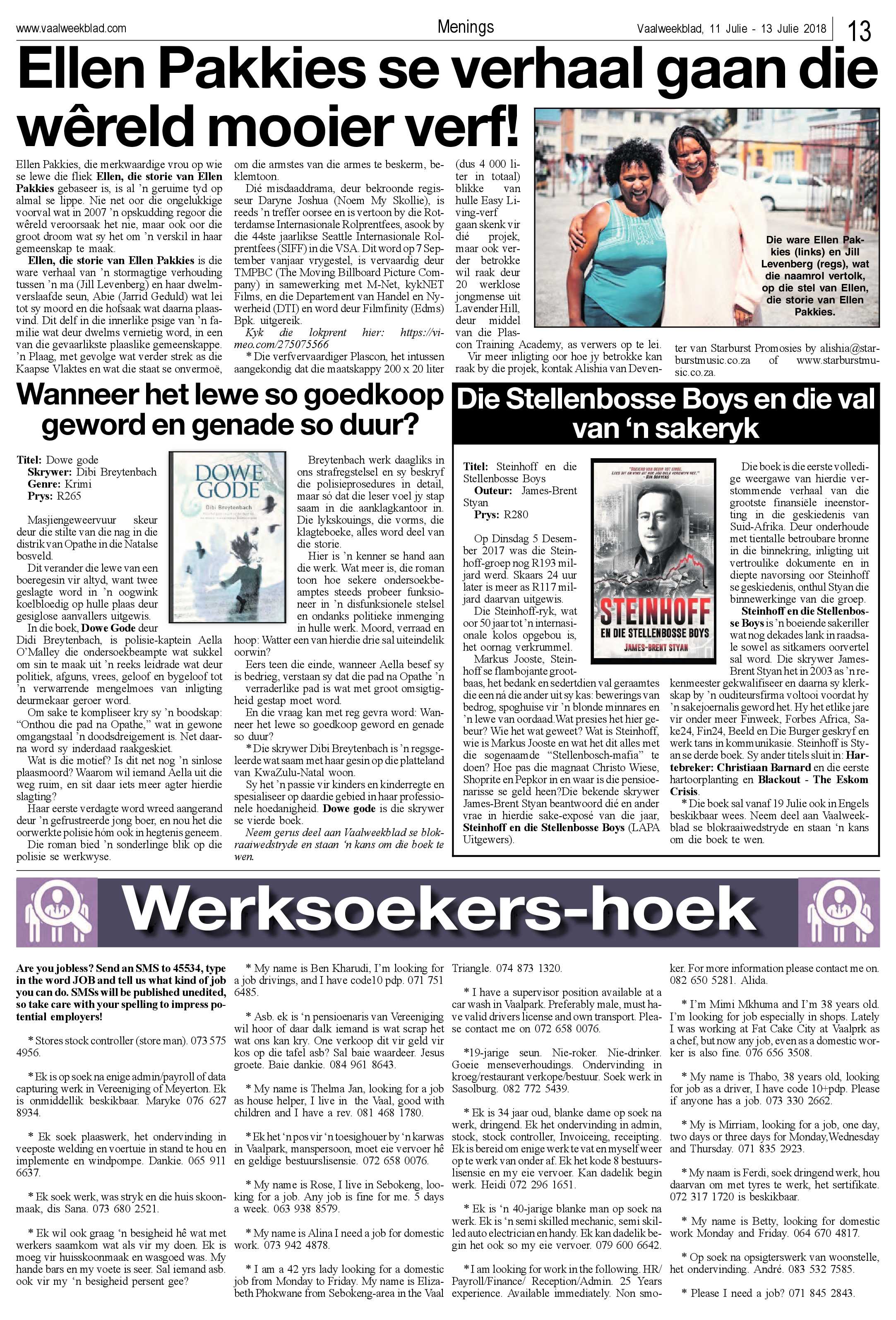 Vaalweekblad 11 – 13 Julie 2018 page 13
