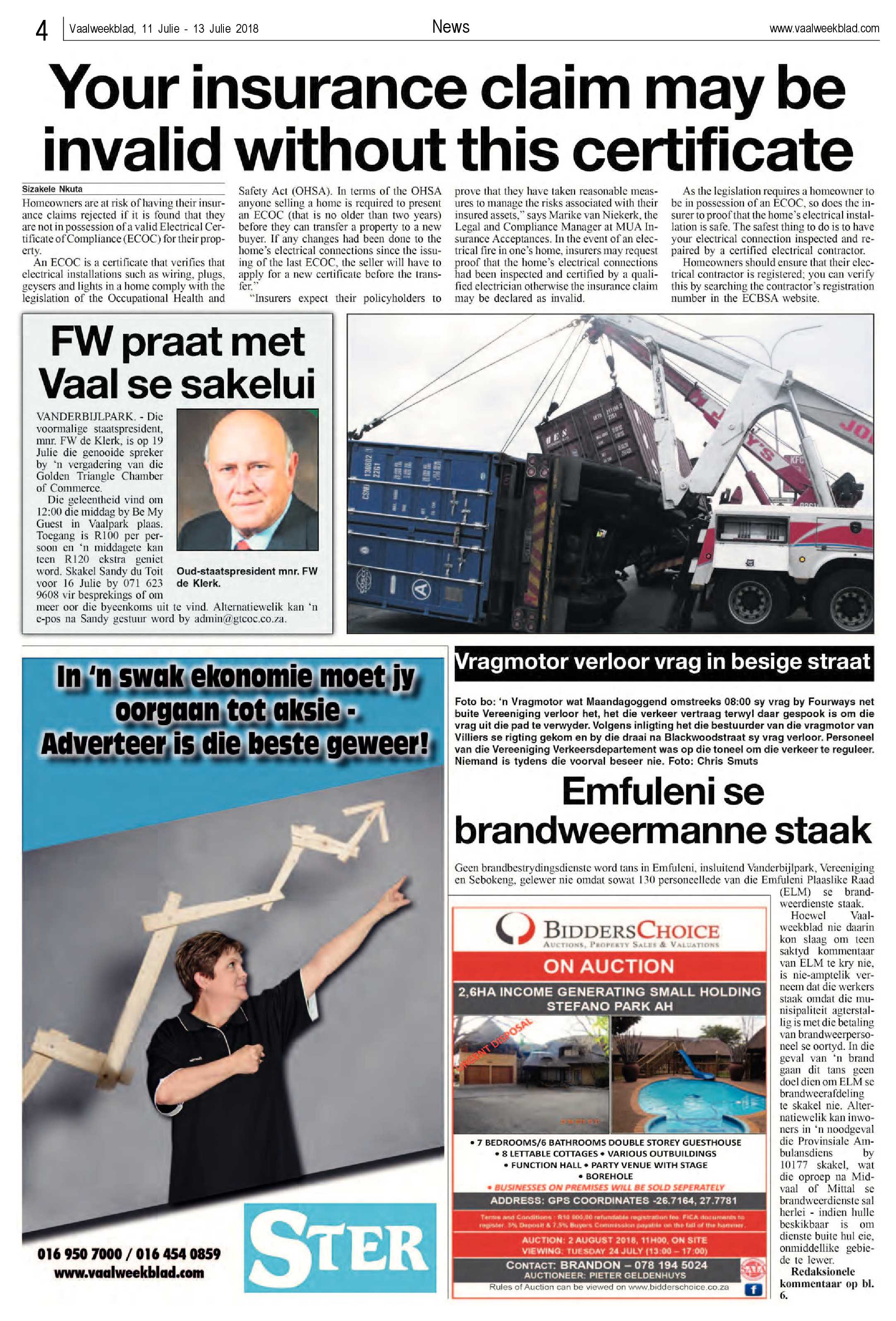Vaalweekblad 11 – 13 Julie 2018 page 4