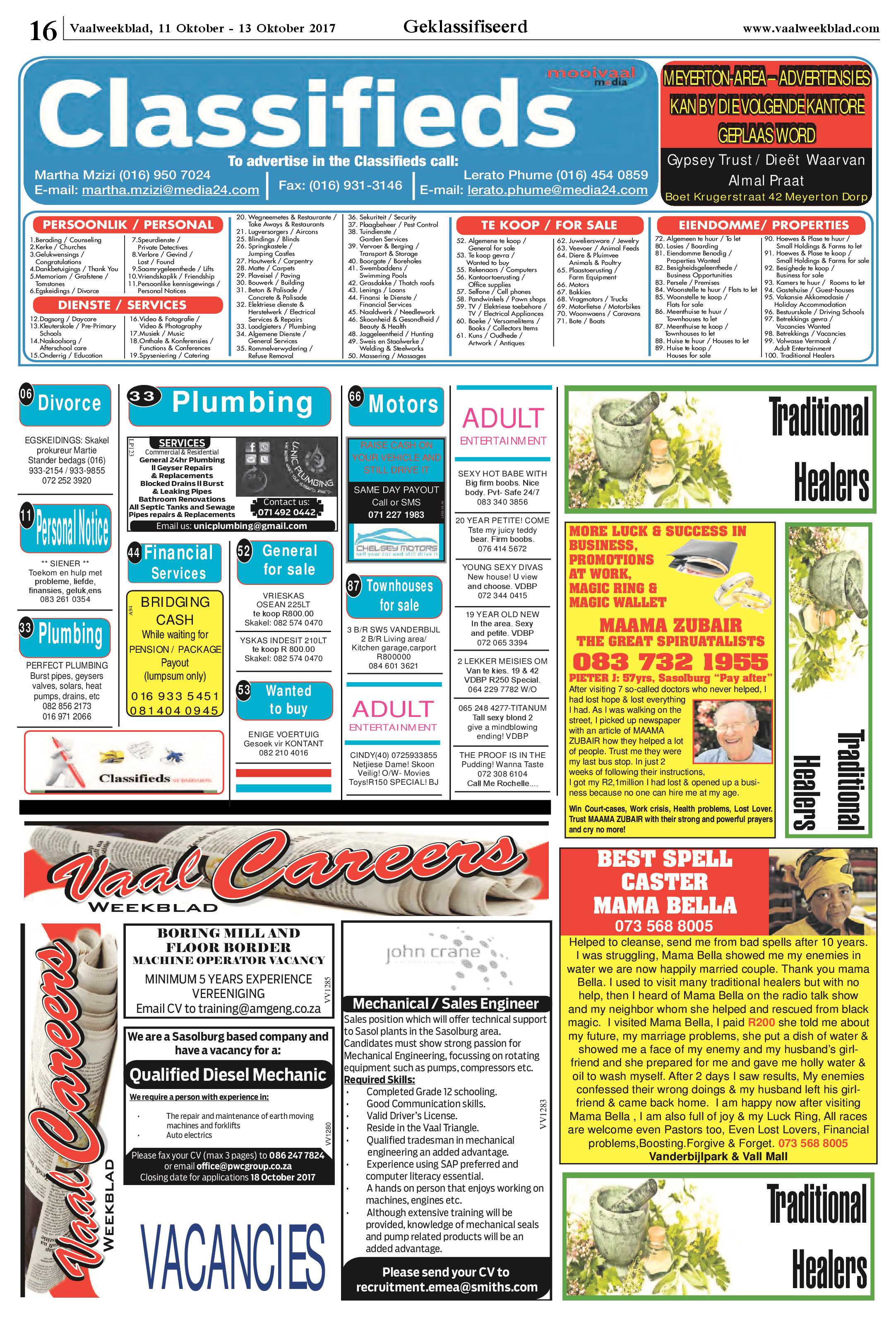 Vaalweekblad 11 – 13 Oktober 2017 page 16