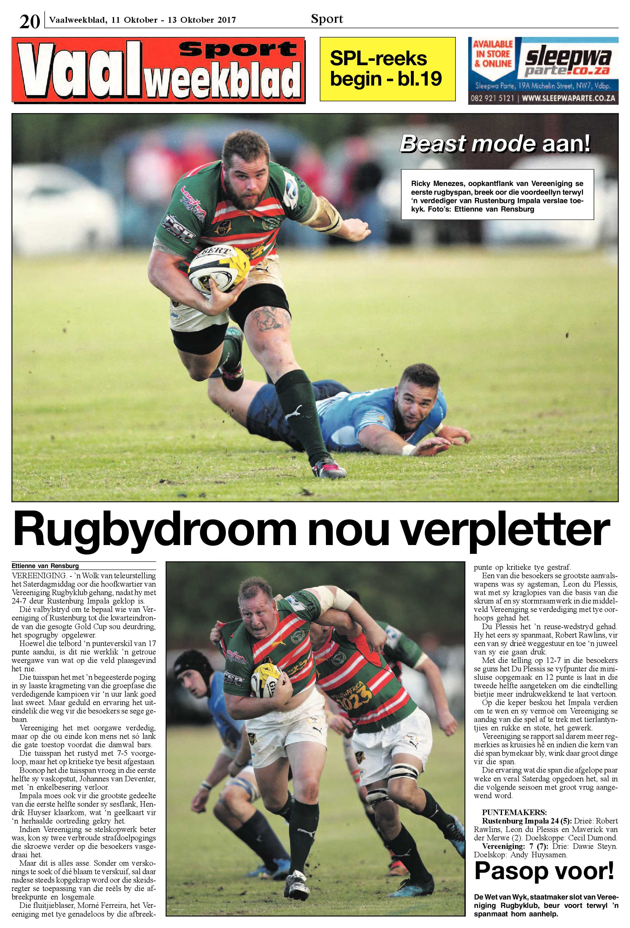 Vaalweekblad 11 – 13 Oktober 2017 page 20