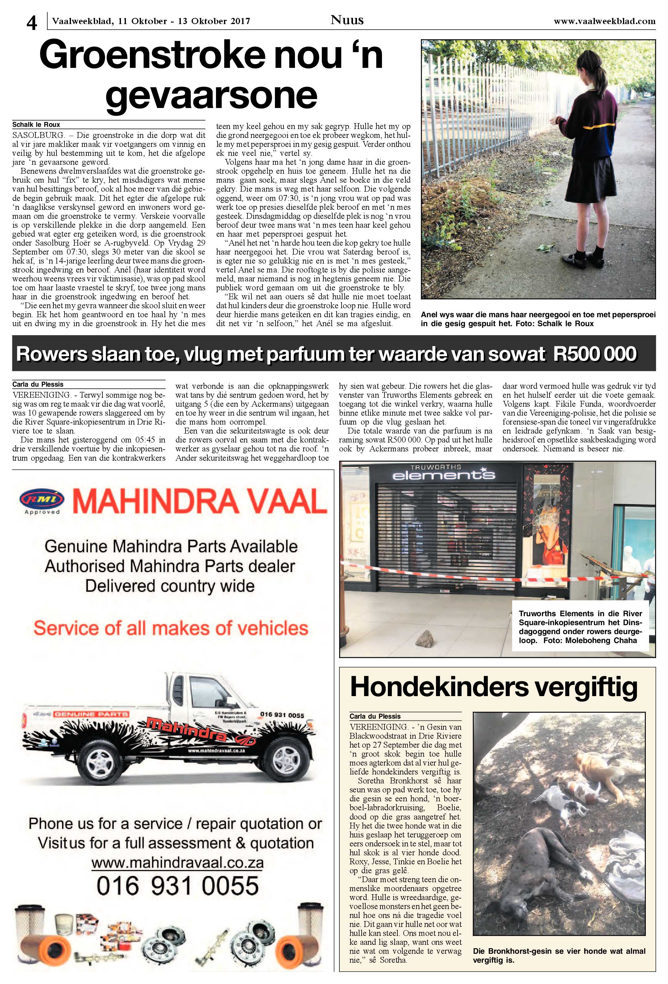 Vaalweekblad 11 – 13 Oktober 2017 page 4