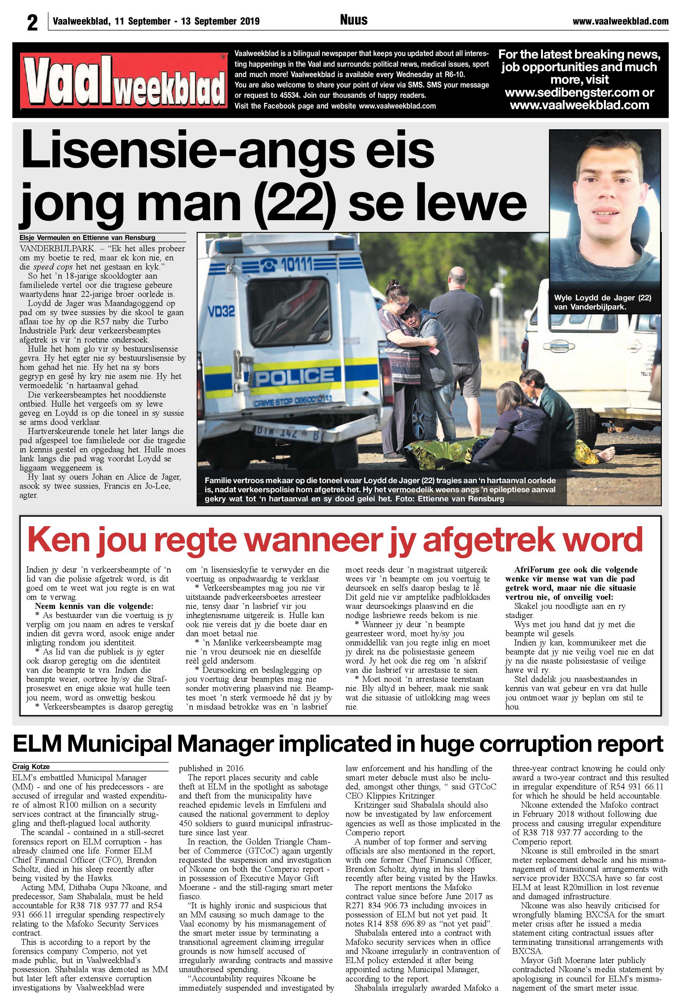 Vaalweekblad 11 – 13 September 2019 page 2