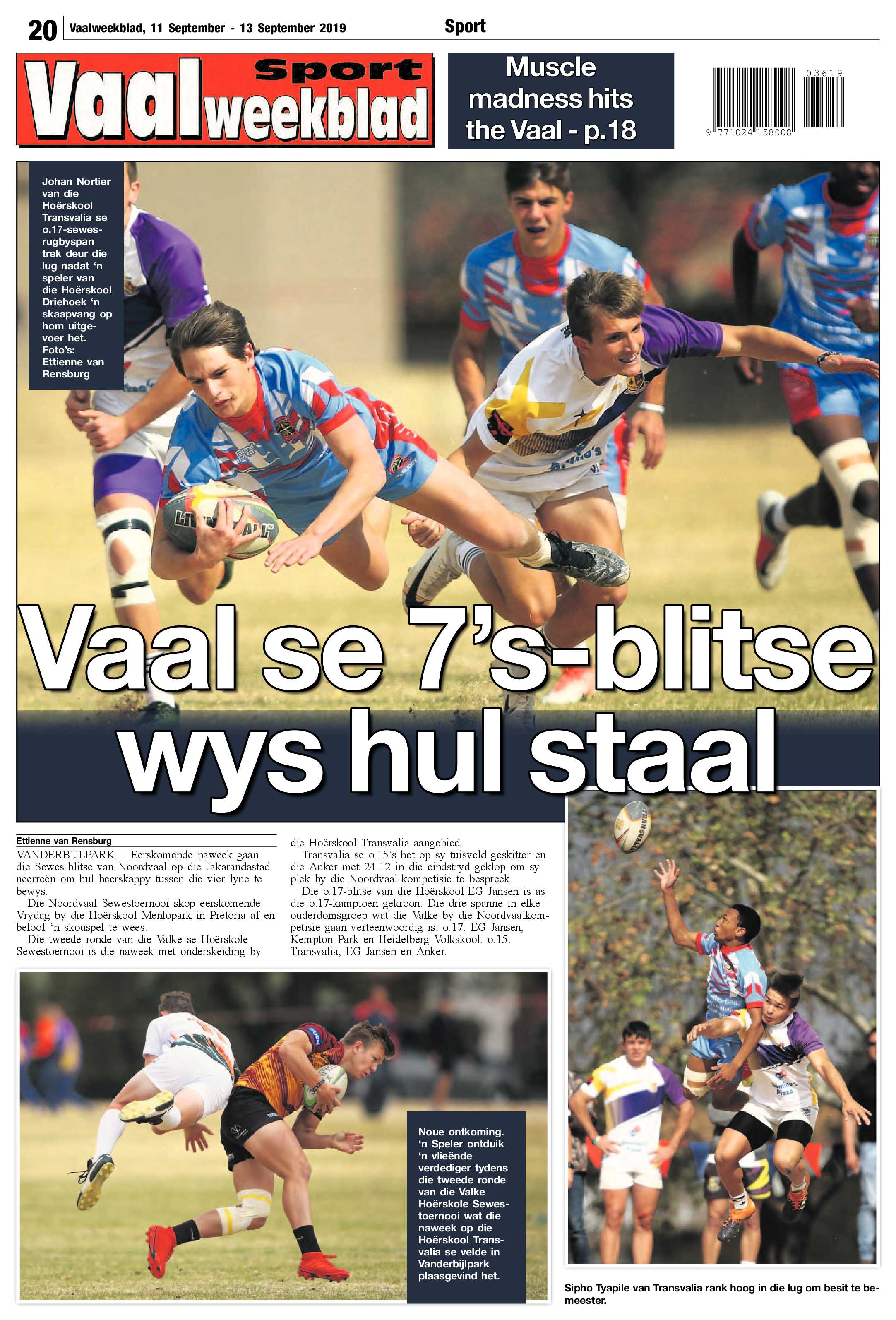 Vaalweekblad 11 – 13 September 2019 page 20