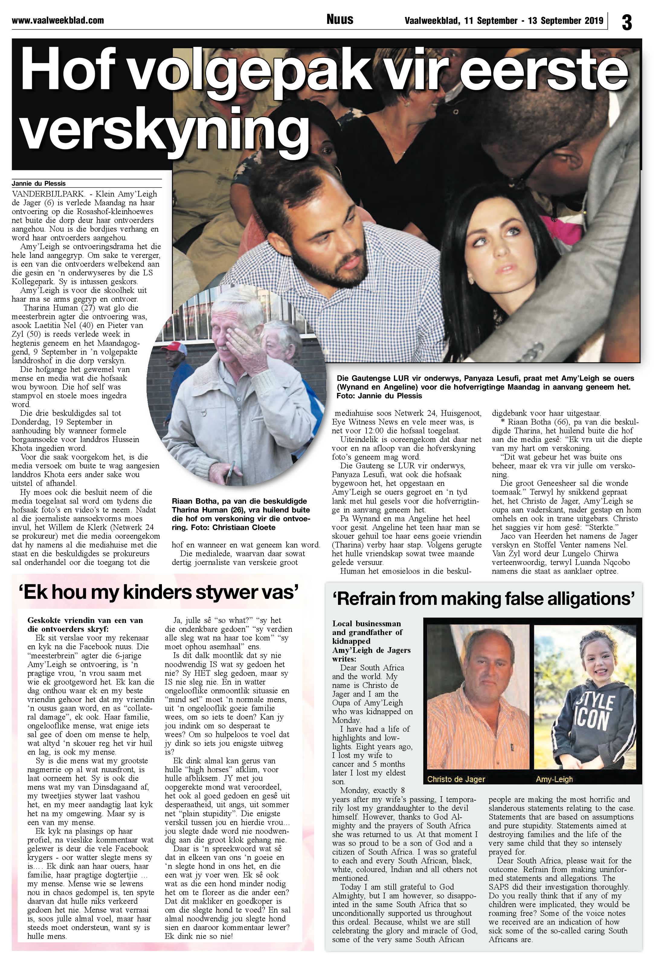 Vaalweekblad 11 – 13 September 2019 page 3