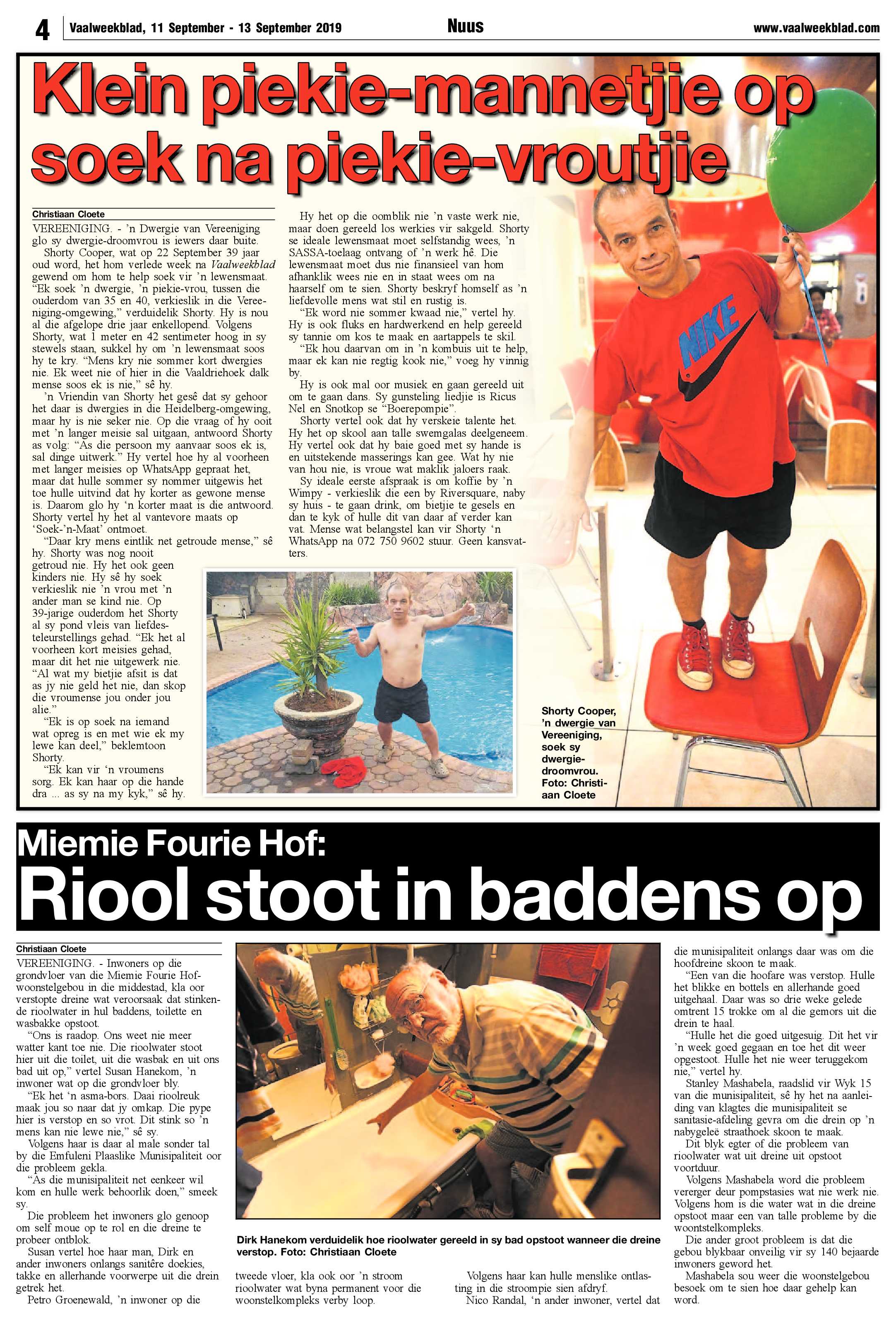 Vaalweekblad 11 – 13 September 2019 page 4