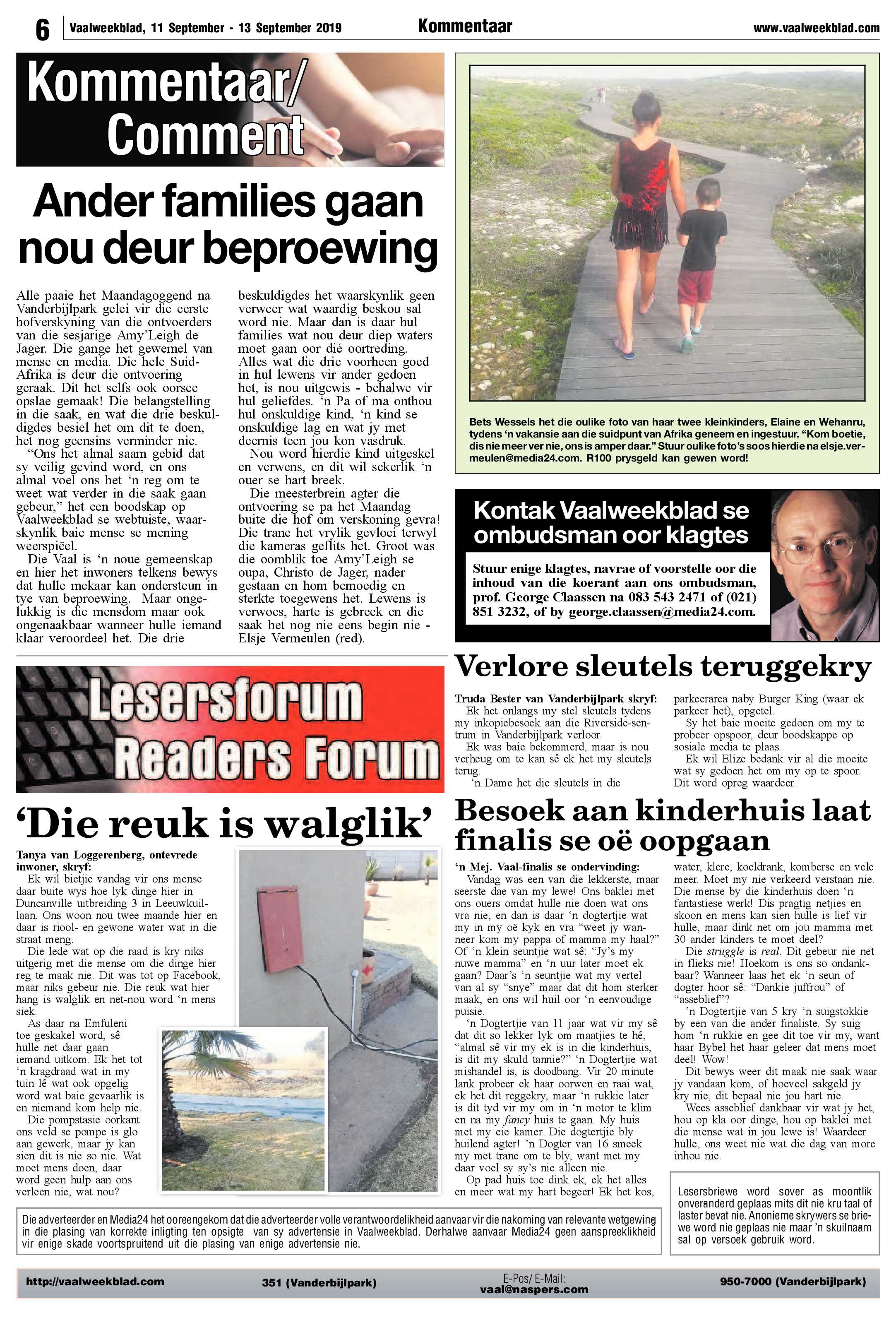 Vaalweekblad 11 – 13 September 2019 page 6