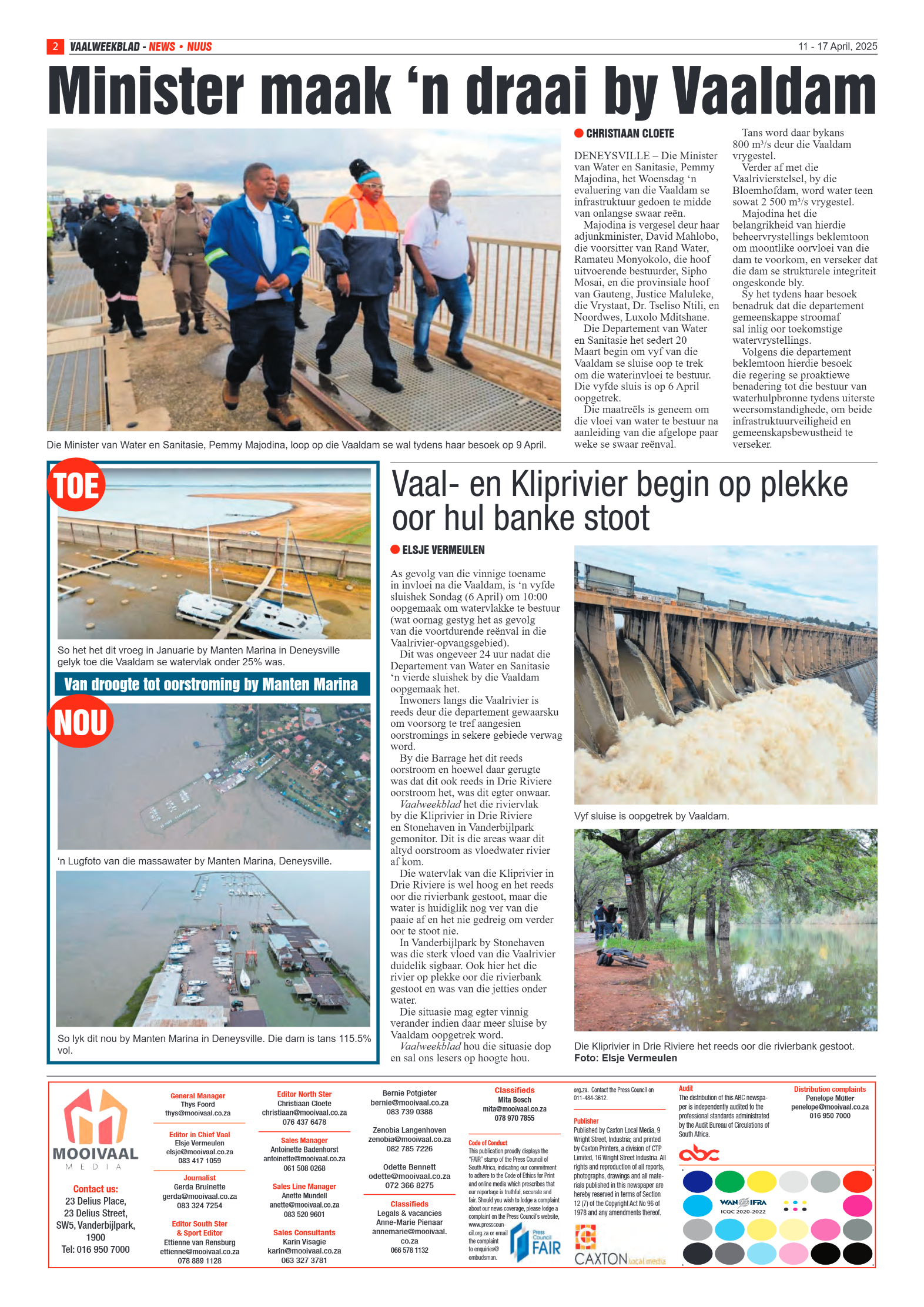 Vaalweekblad 11 – 17 April, 2025 page 2