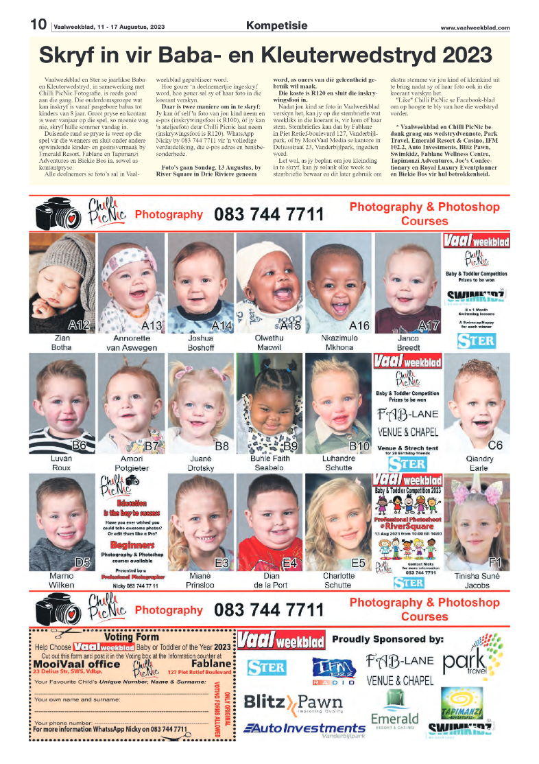 Vaalweekblad, 11 – 17 Augustus, 2023 page 10