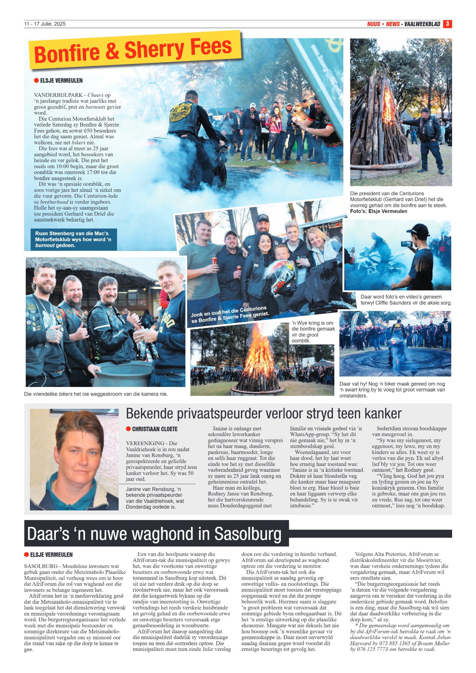 Vaalweekblad 11 – 17 Julie, 2025 page 3