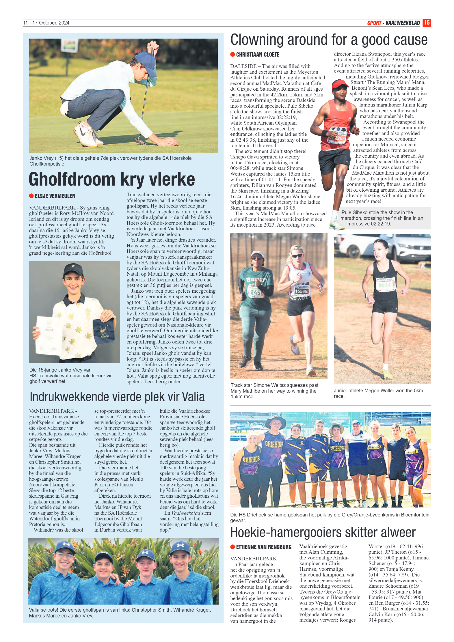 Vaalweekblad 11 – 17 October, 2024 page 15