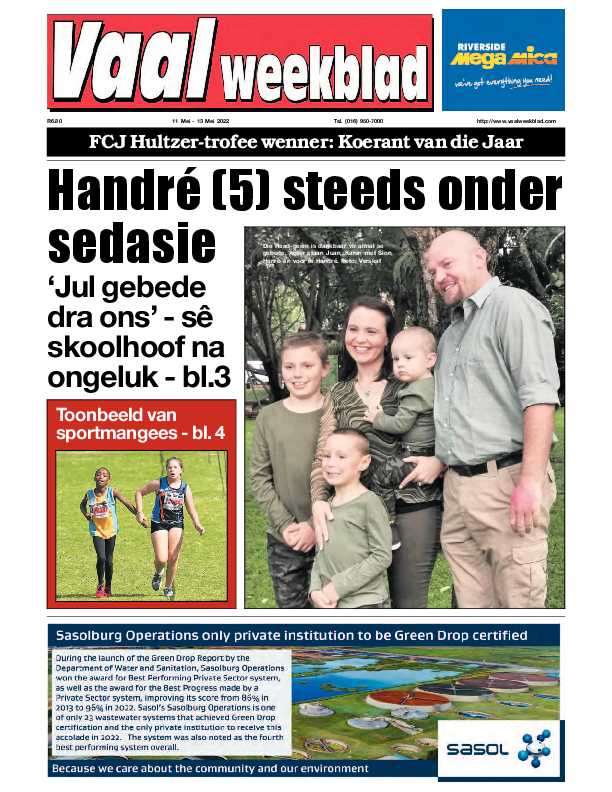 Vaalweekblad, 11 Mei – 13 Mei 2022 page 1