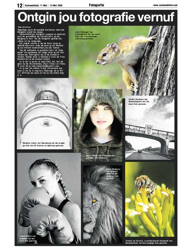 Vaalweekblad, 11 Mei – 13 Mei 2022 page 14