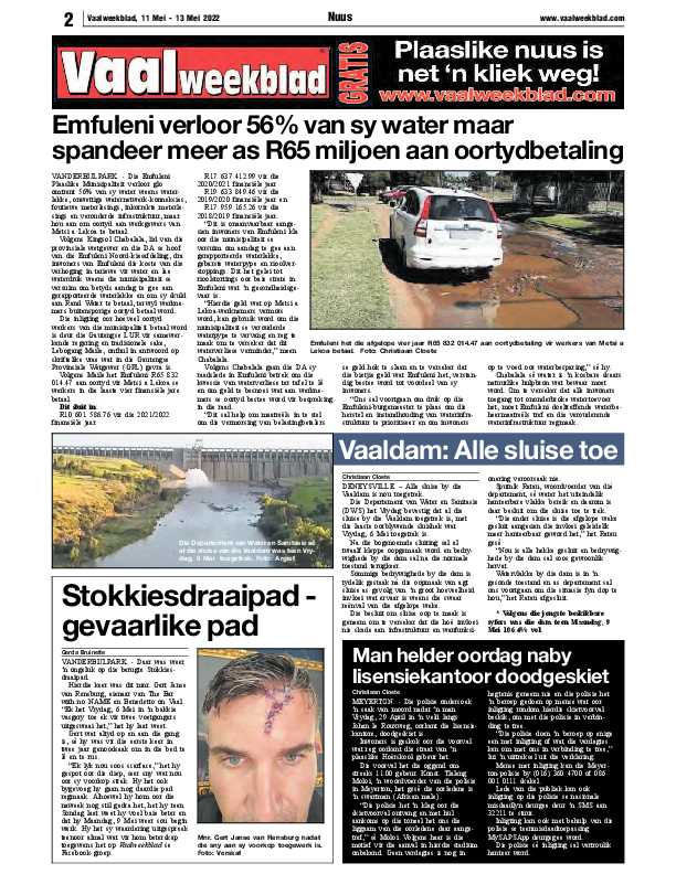 Vaalweekblad, 11 Mei – 13 Mei 2022 page 2
