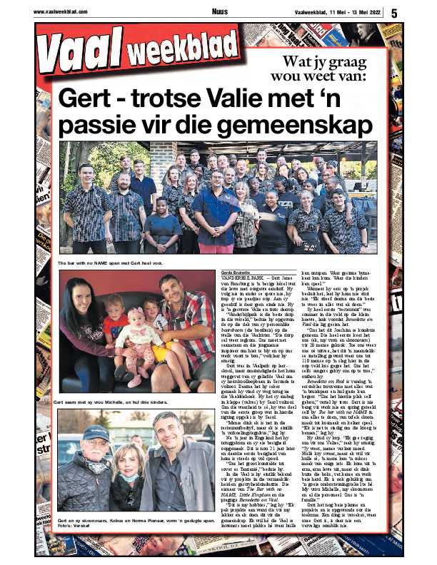 Vaalweekblad, 11 Mei – 13 Mei 2022 page 5