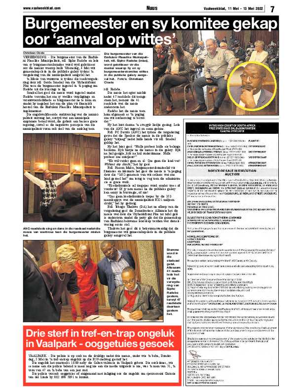 Vaalweekblad, 11 Mei – 13 Mei 2022 page 7
