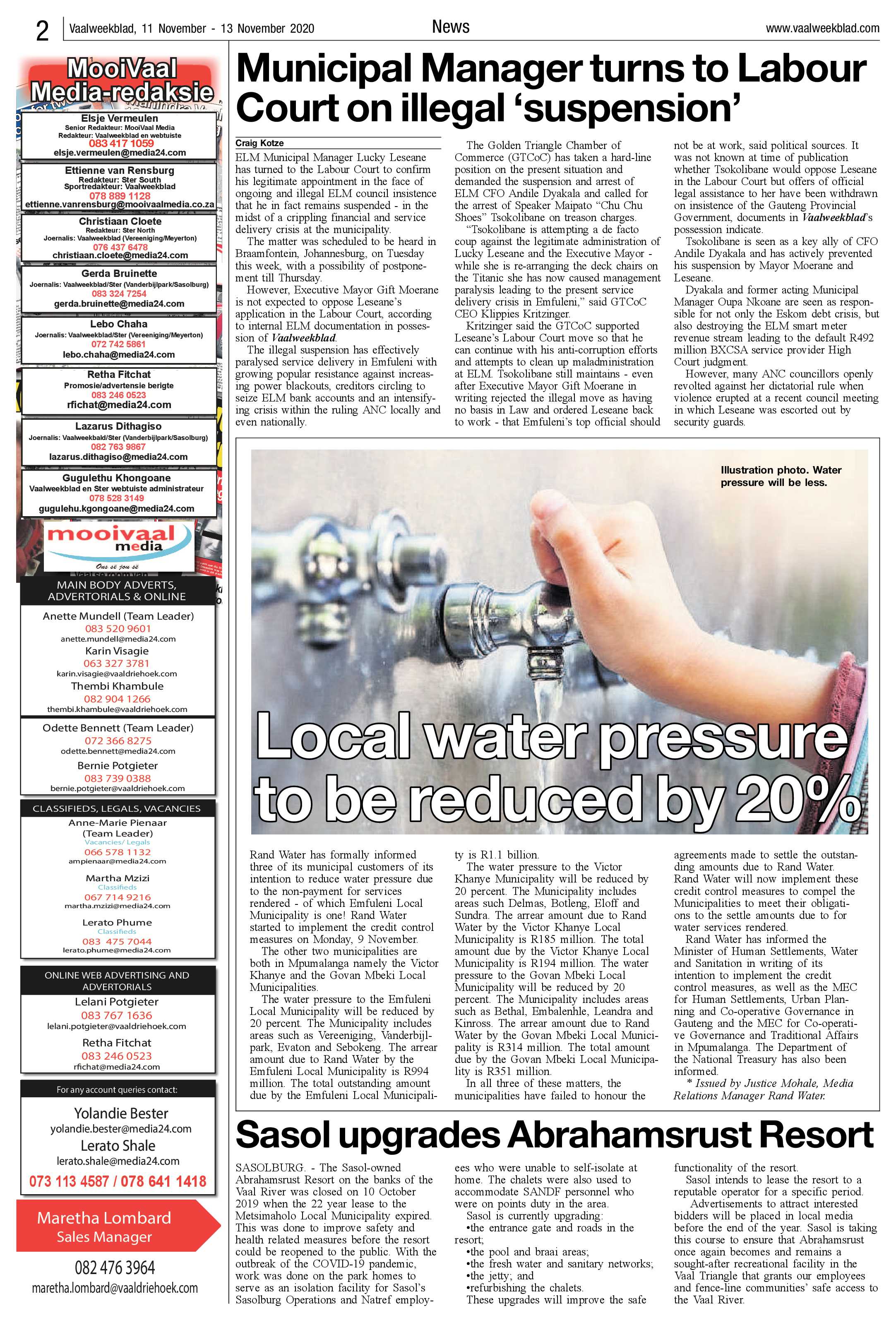 Vaalweekblad 11 November – 13 November 2020 page 2