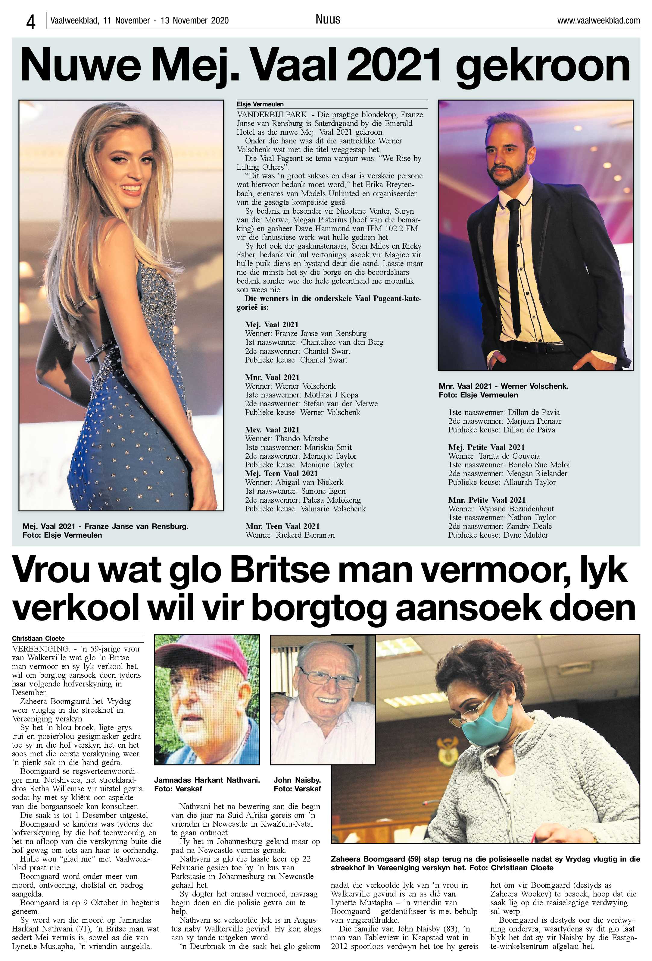 Vaalweekblad 11 November – 13 November 2020 page 4