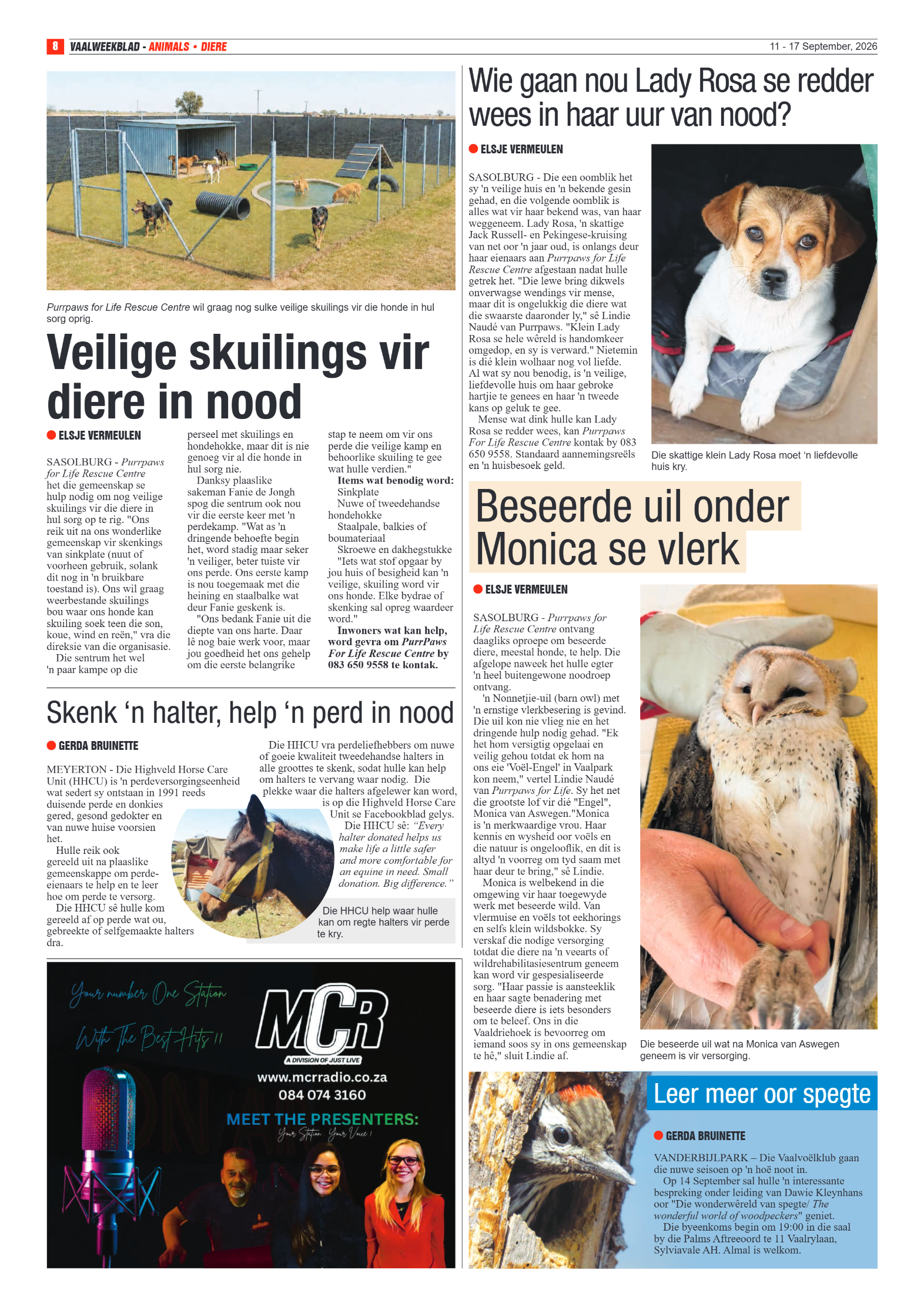 Vaalweekblad – 11 September 2026 page 8