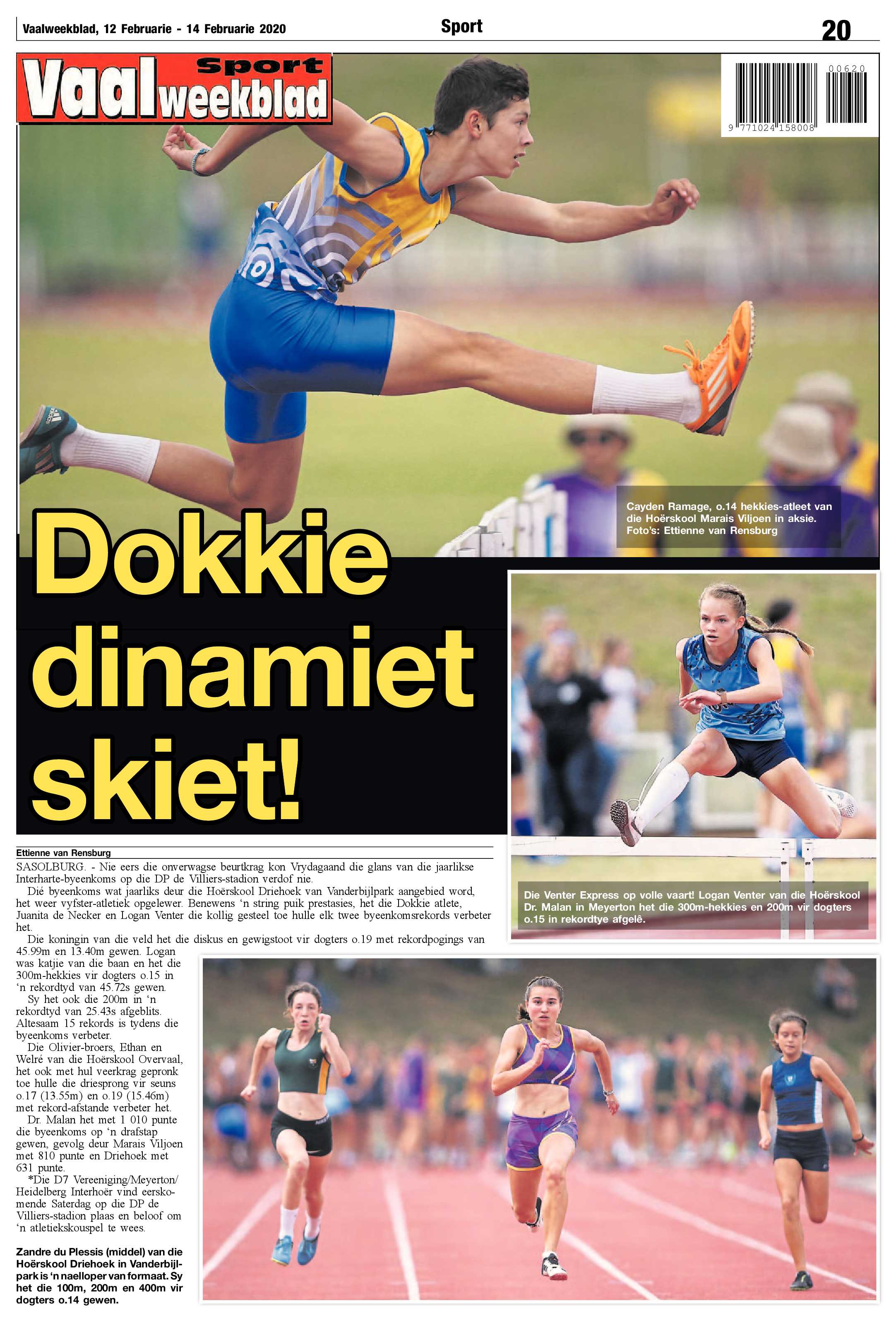 Vaalweekblad 12 – 14 February 2020 page 20
