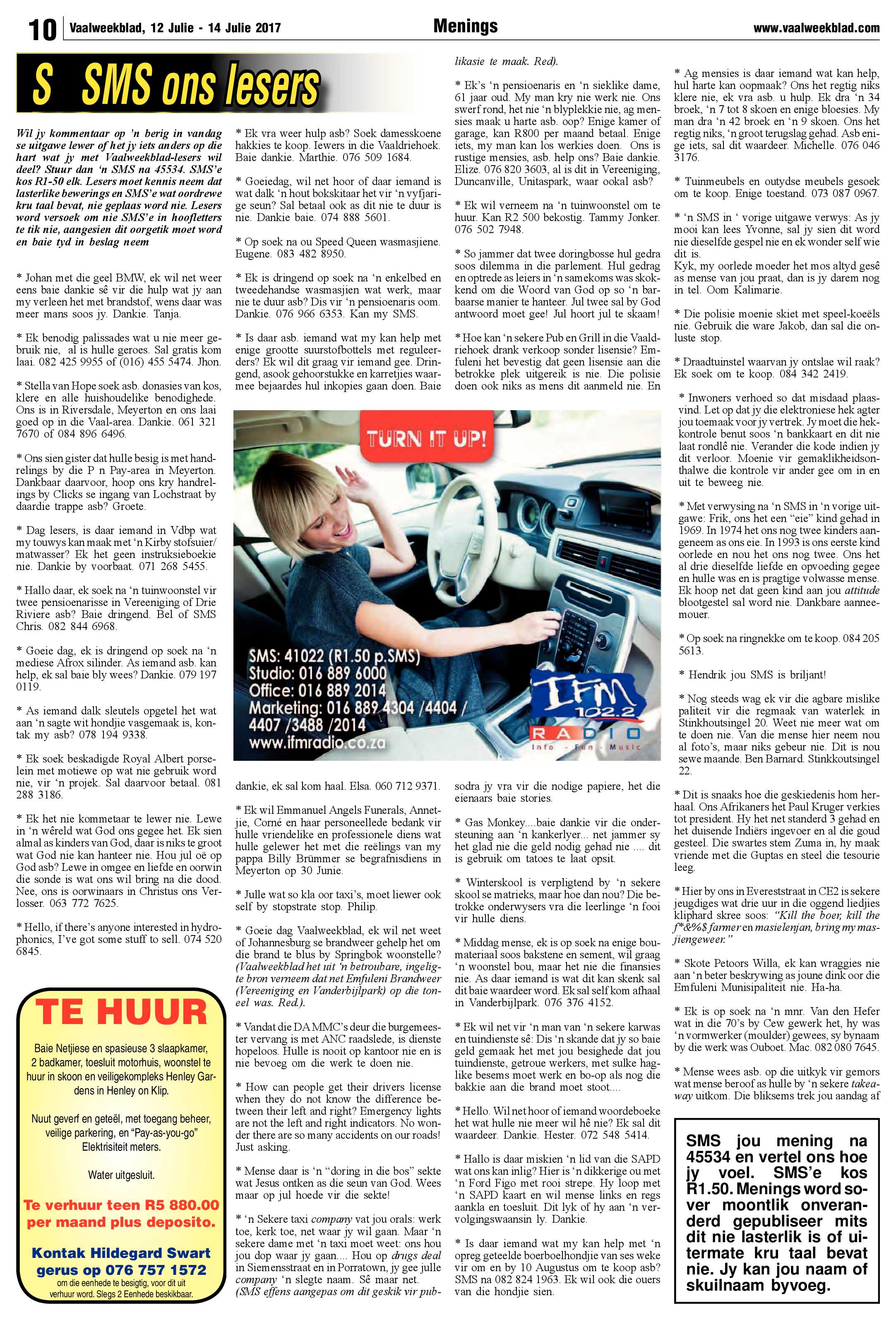 Vaalweekblad 12 – 14 Julie 2017 page 10