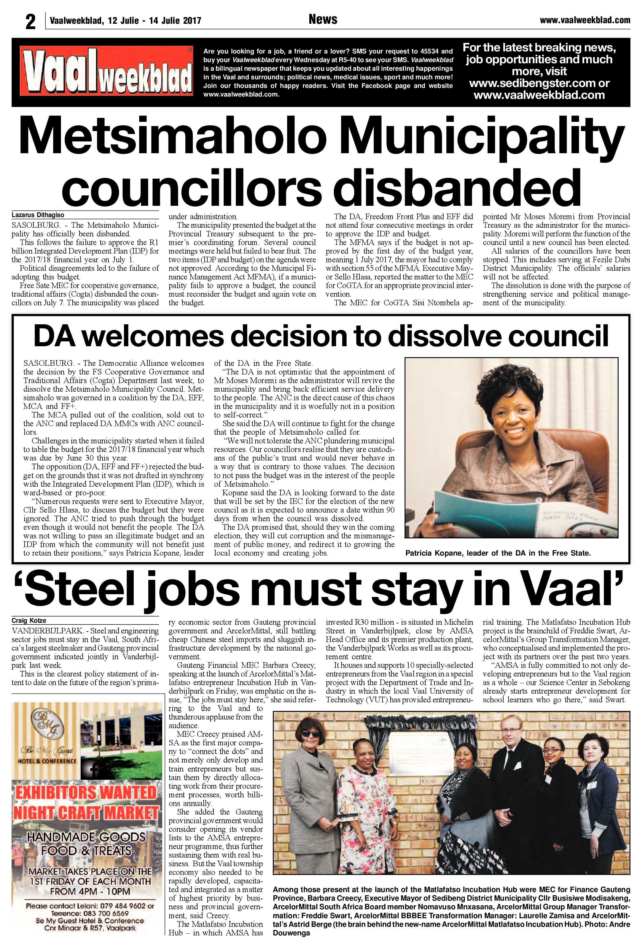 Vaalweekblad 12 – 14 Julie 2017 page 2